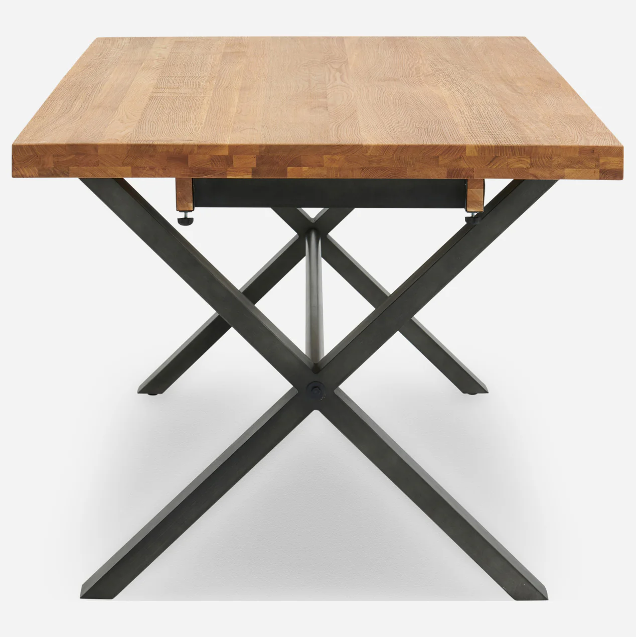 Bourton Oak Large Dining Table - Large Dining Table Oak / Veneer - Image 8