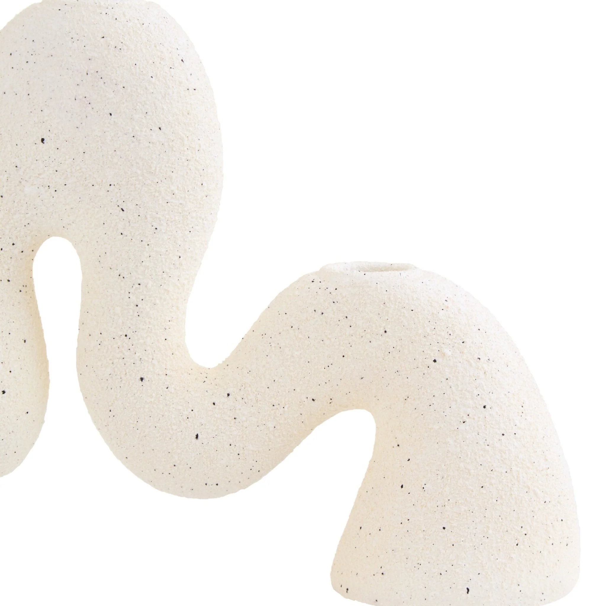 Broc Cream Organic Candle Holder - Broc Cream Organic Candle Holder - Image 2