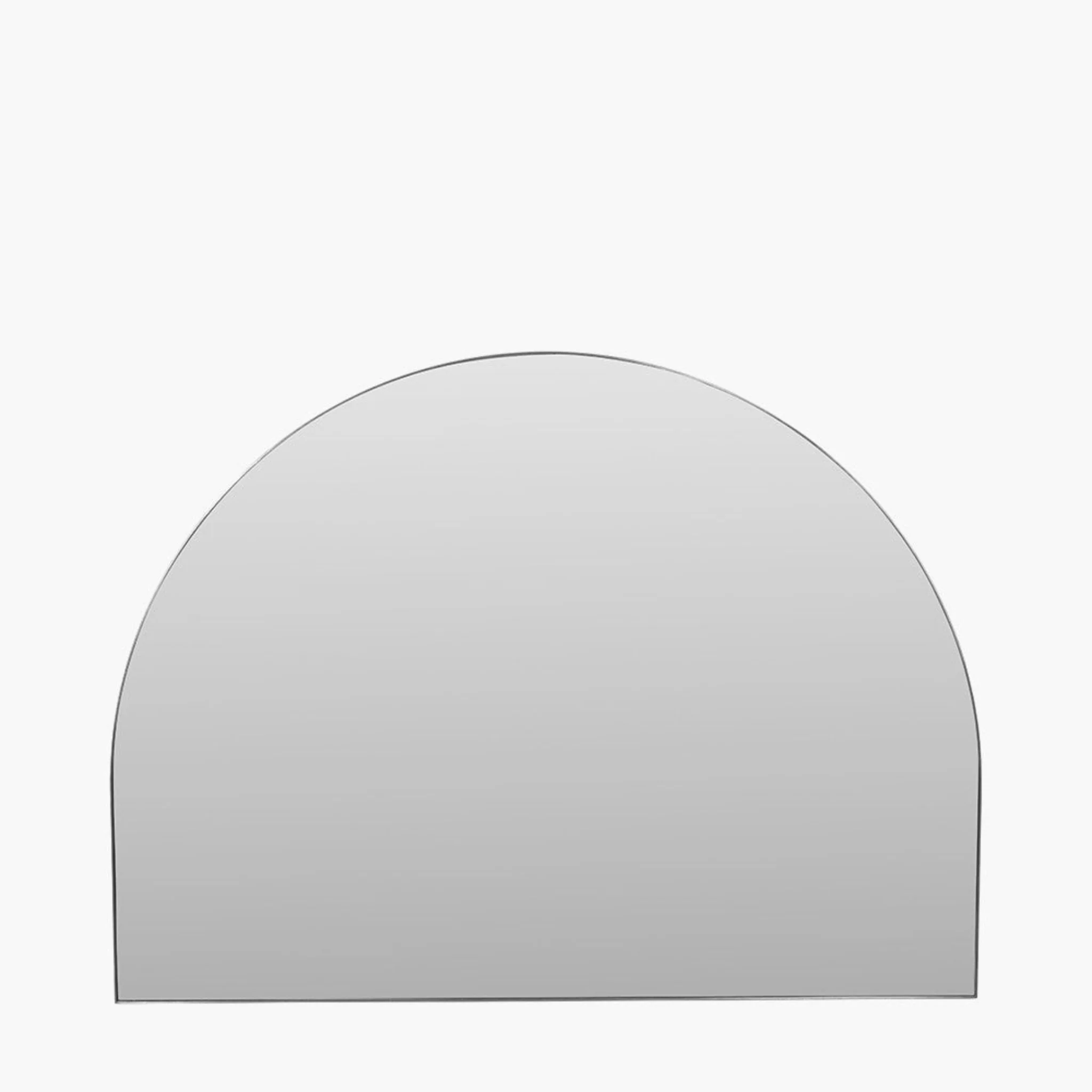 Brushed Silver Wide Arch Wall Mirror - Brushed Silver Wide Arch Wall Mirror 120x90CM - Image 2