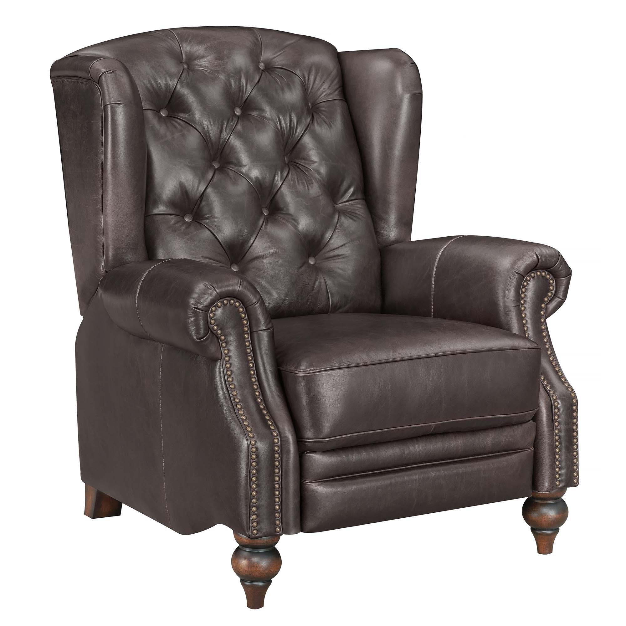 Buckingham Armchair - Buckingham Wing Chair Voyager Leather - Image 6