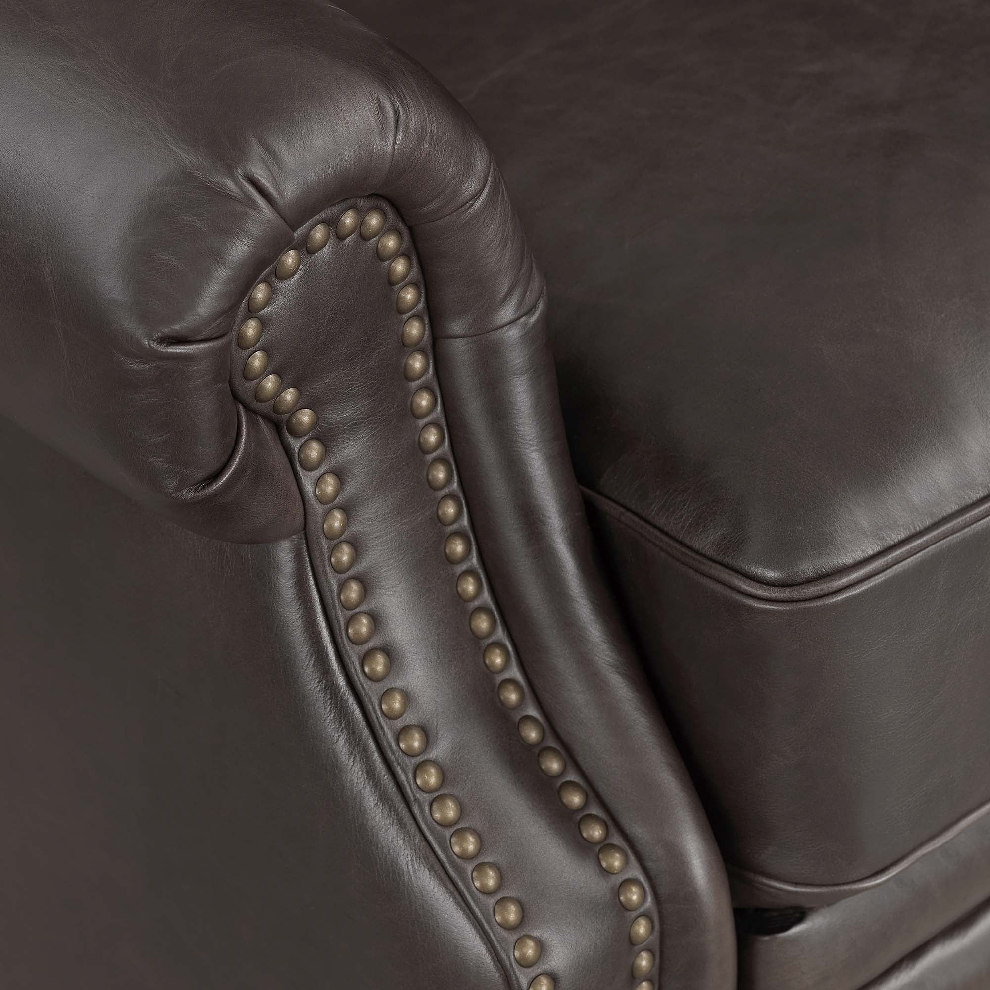 Buckingham Armchair - Buckingham Wing Chair Voyager Leather - Image 8