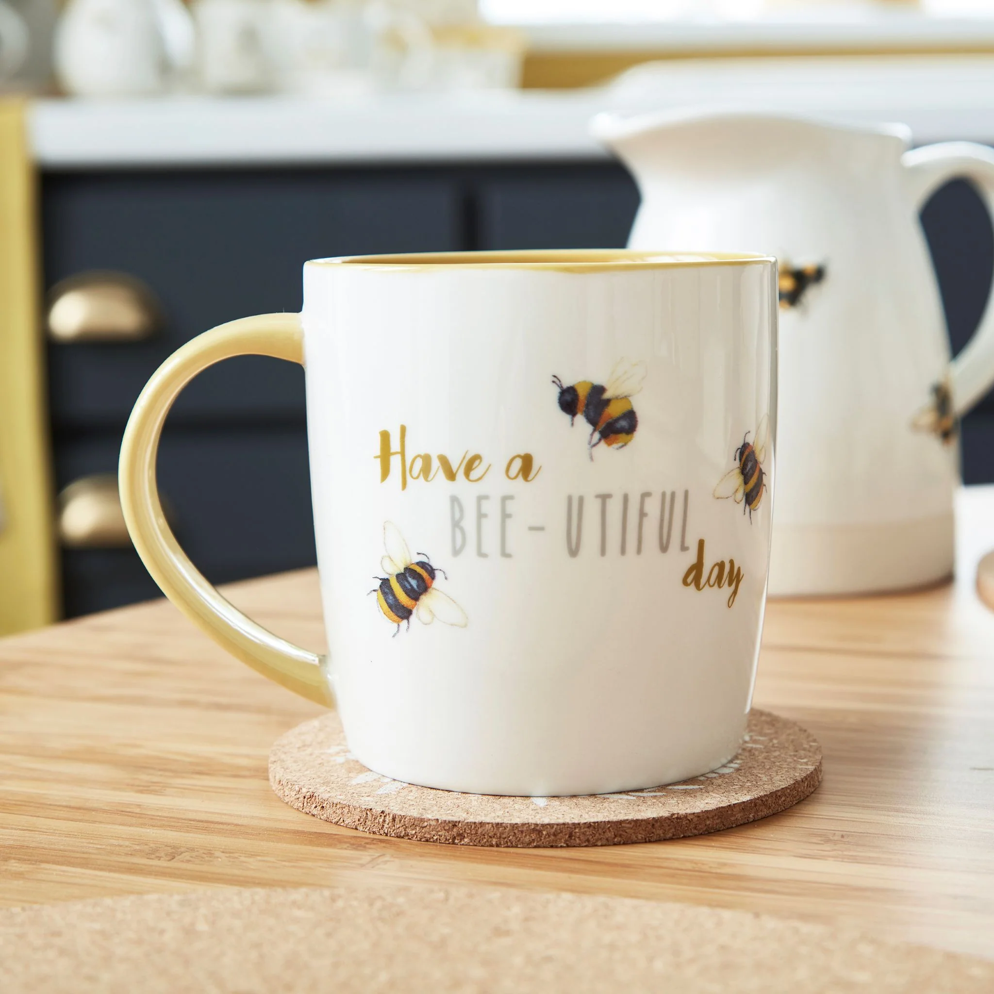 Bumble Bees Barrel Mug - Bee-utiful Day - Bumble Bees Barrel Mug - Bee-utiful Day