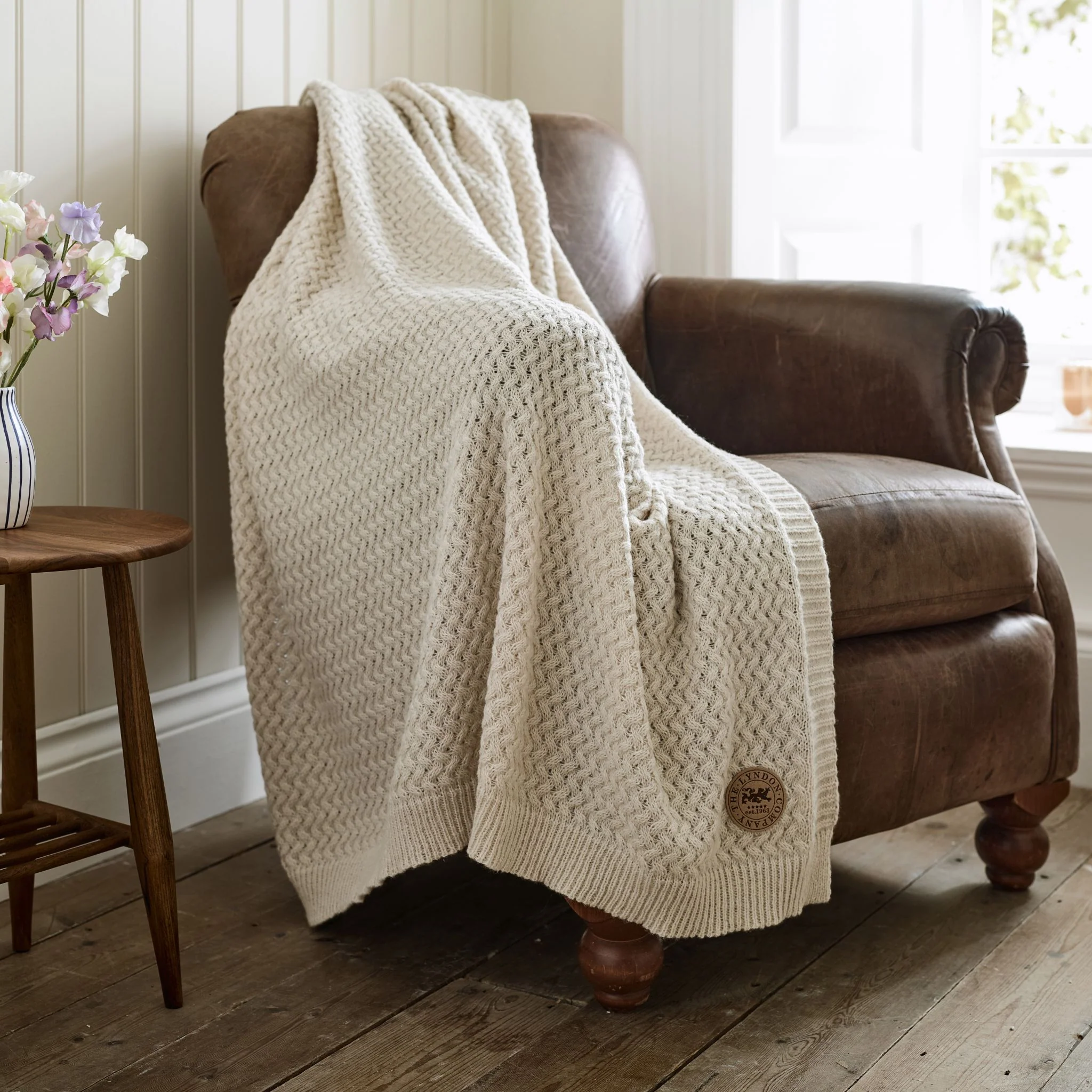 Cadenza Knitted Throw Cream - Cadenza Knitted Throw 130x170CM Cream