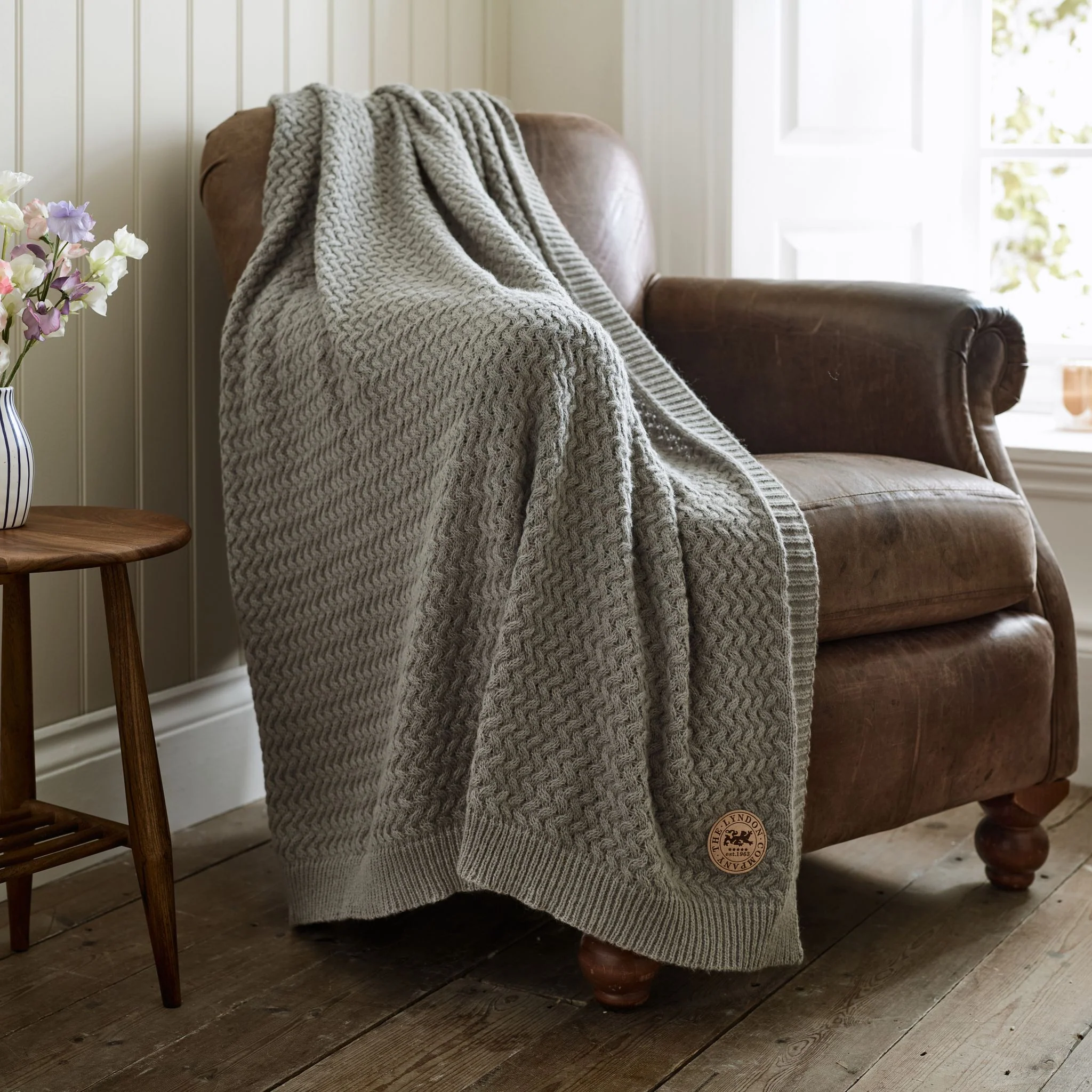 Cadenza Knitted Throw Grey - Cadenza Knitted Throw 130x170CM Grey