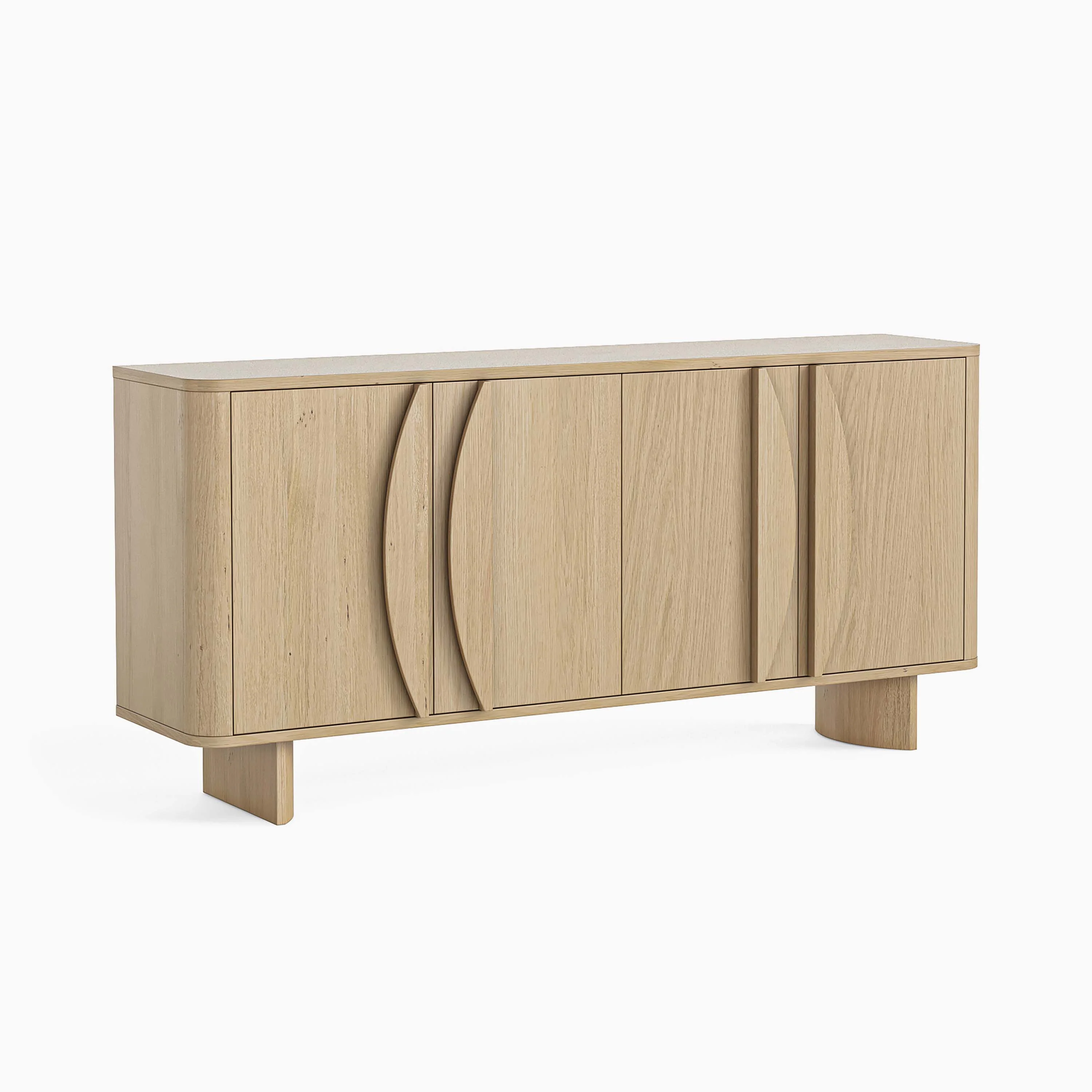 Camden Large Sideboard - Large Sideboard Light Oak - Image 3