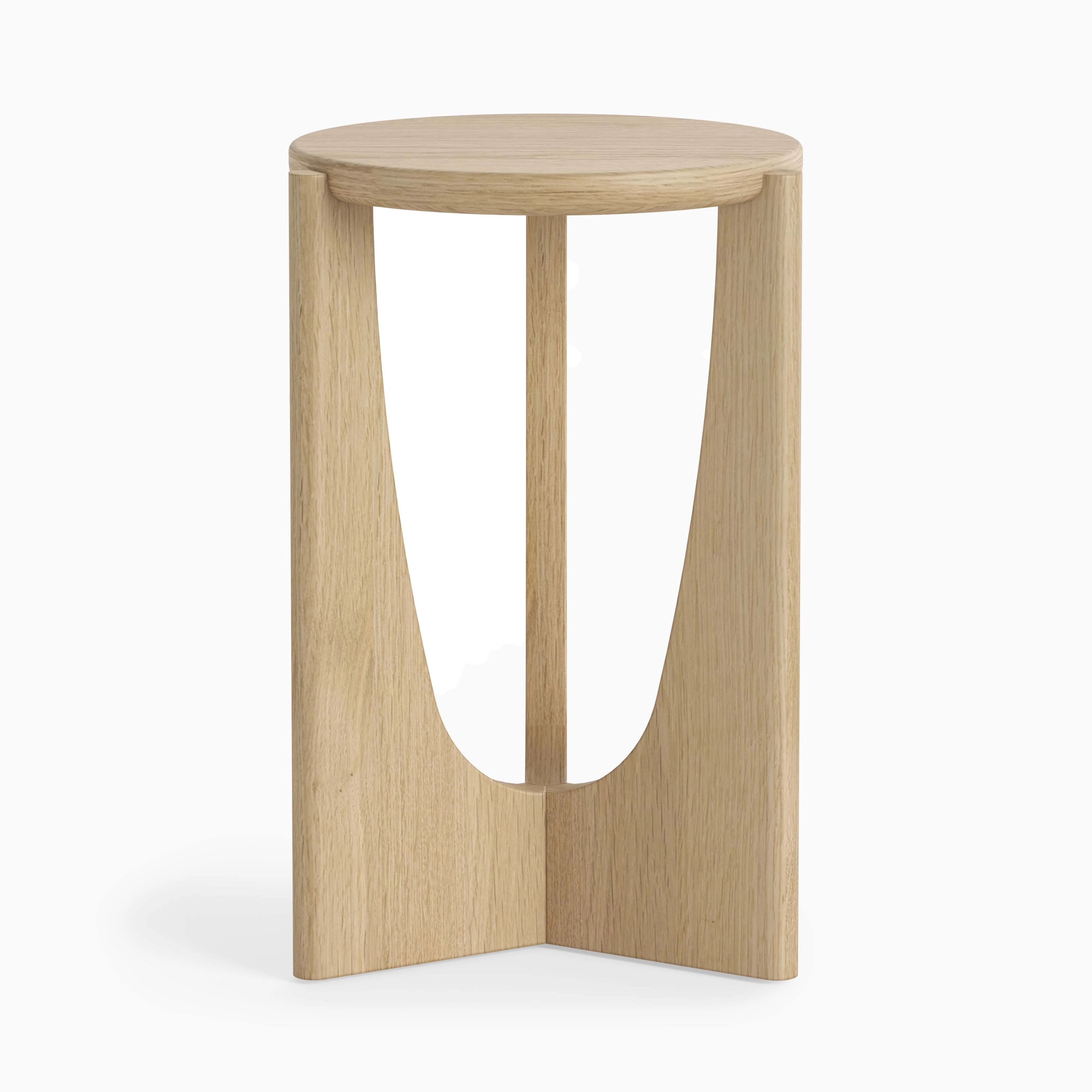 Camden Square Side Table - Lamp Table Light Oak - Image 3