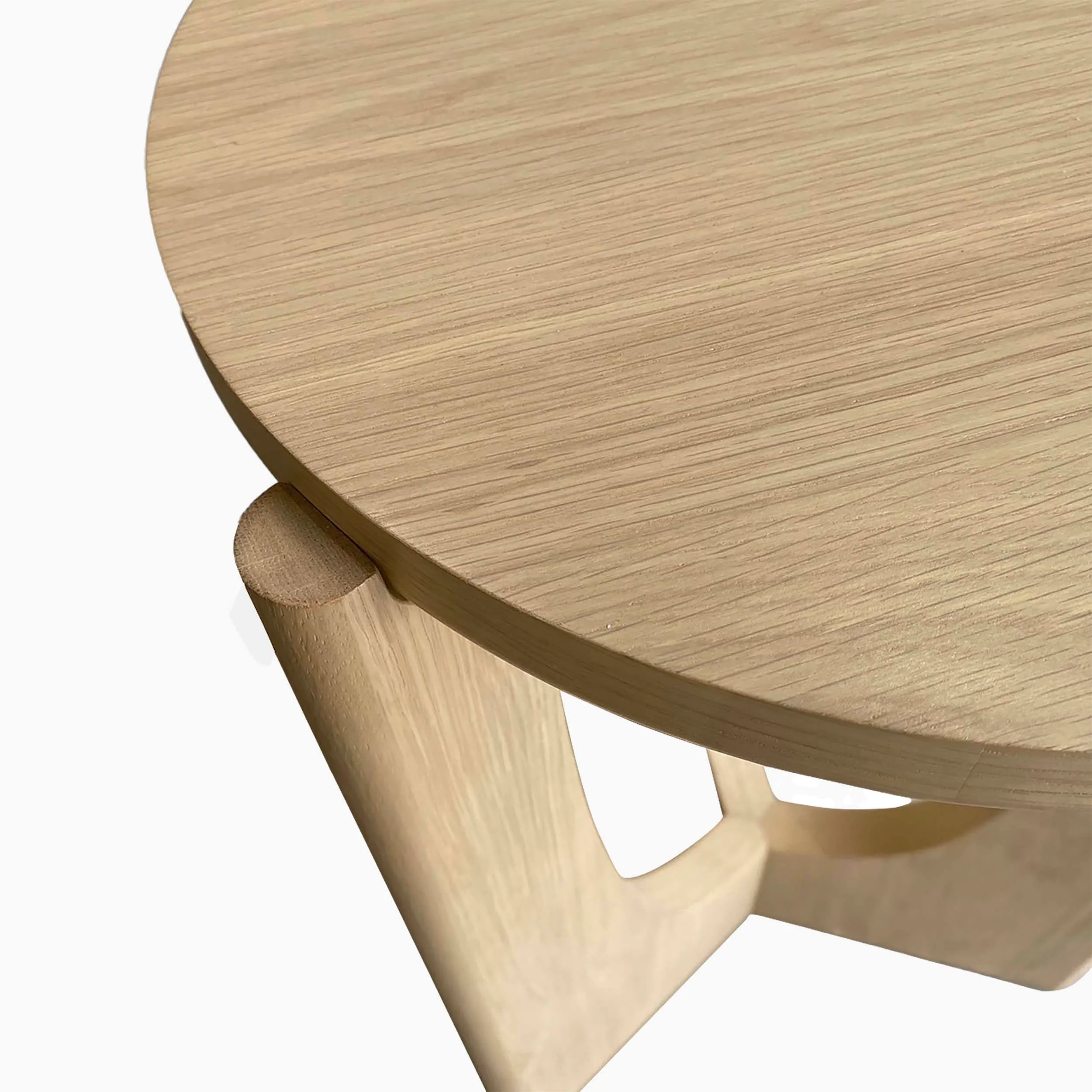 Camden Square Side Table - Lamp Table Light Oak - Image 6