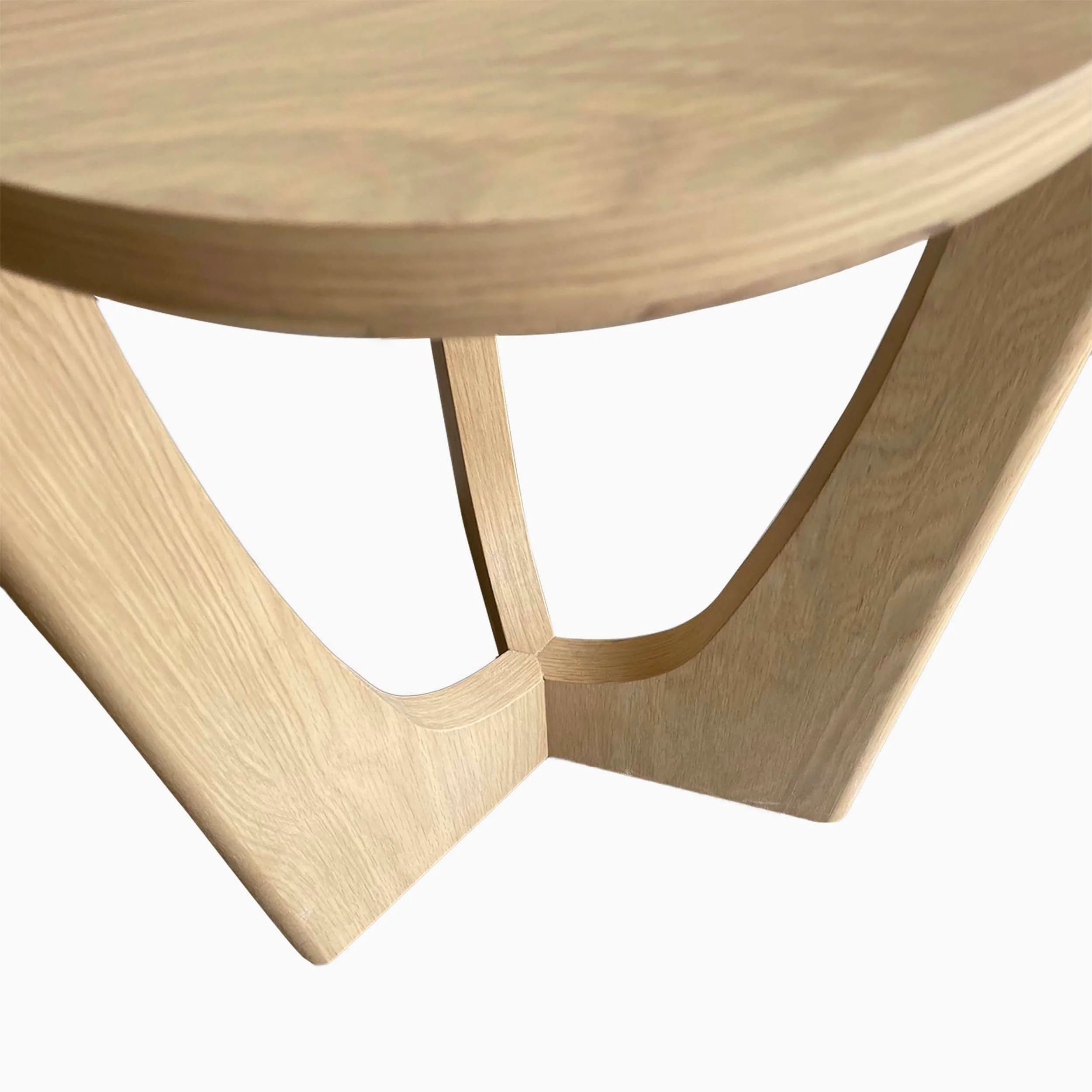 Camden Square Side Table - Lamp Table Light Oak - Image 7