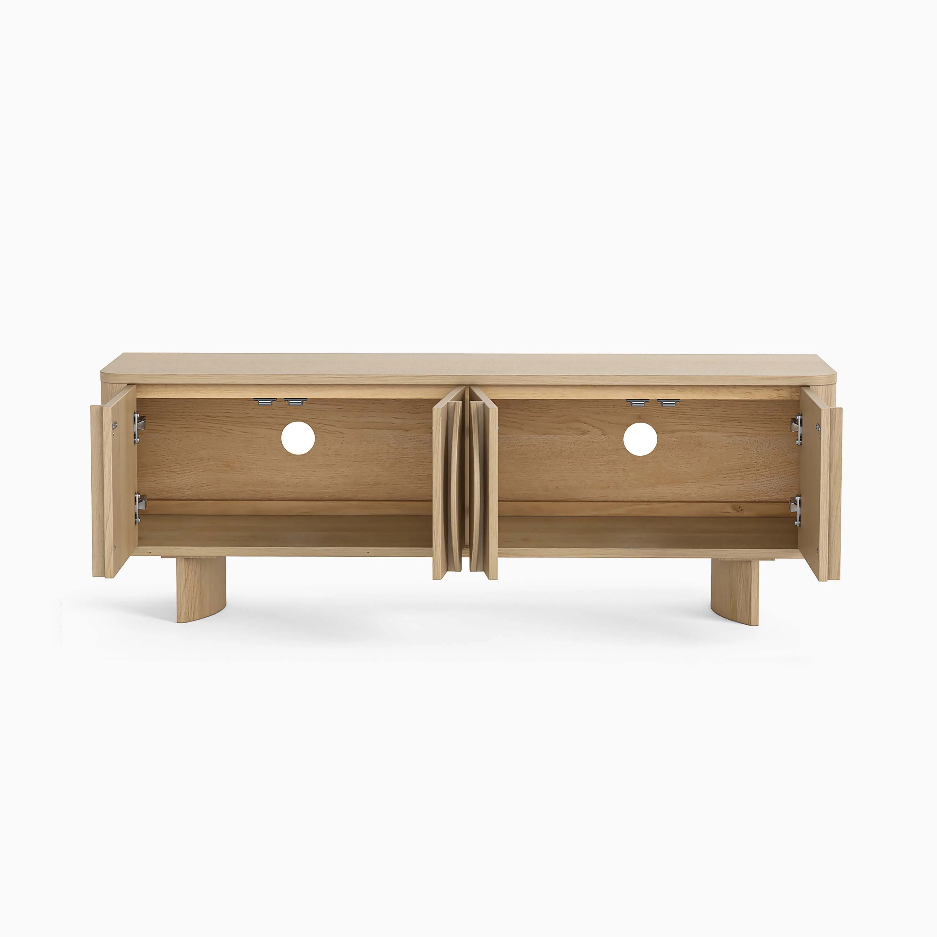Camden TV Unit - Media Unit Light Oak - Image 4