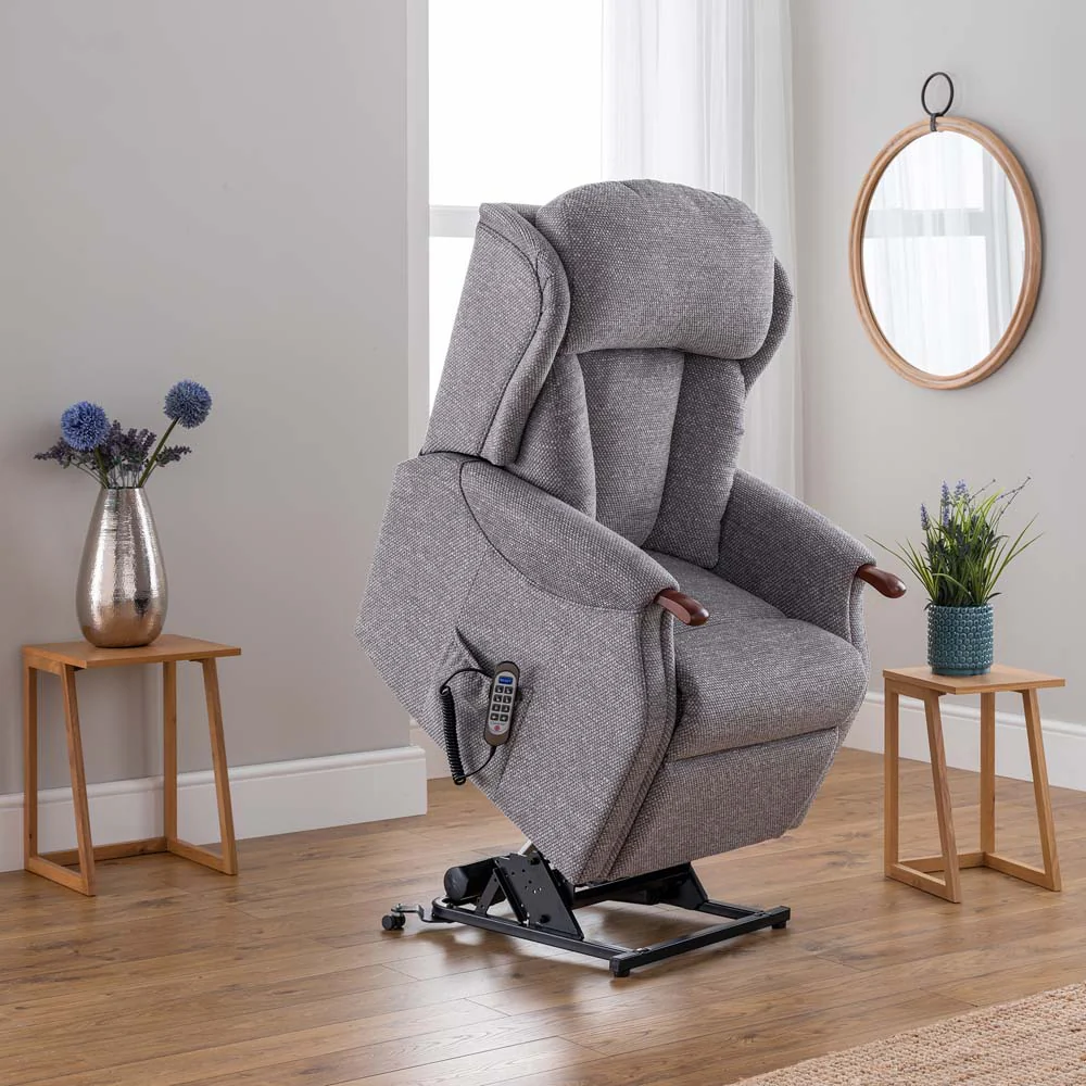 Canterbury Standard Lift & Tilt Recliner Armchair - Standard Single Motor Lift & Tilt Recliner Fabric - Power Recliner with USB - Image 15