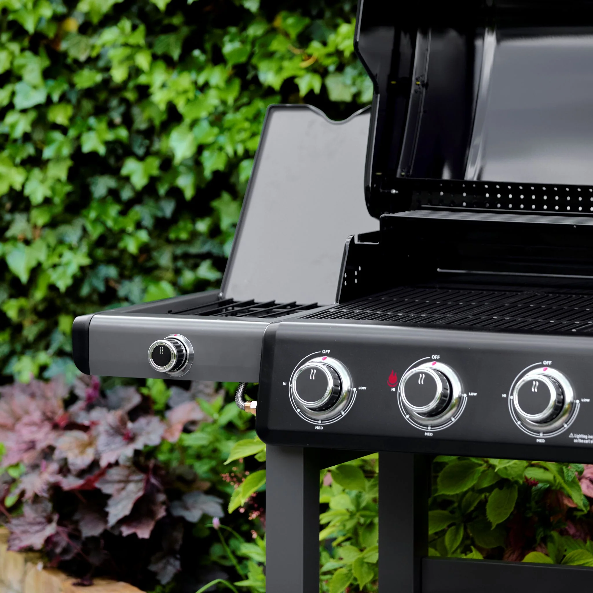 Grillstream Carbon 3 Burner With Side Burner Black - Carbon 3 Burner with Side Burner - Black - Image 2