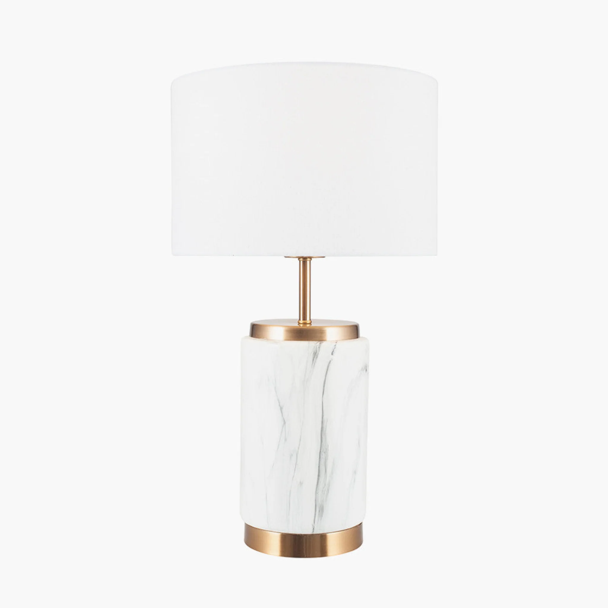Carrara Gold Marble Effect Ceramic Table Lamp - Image 2