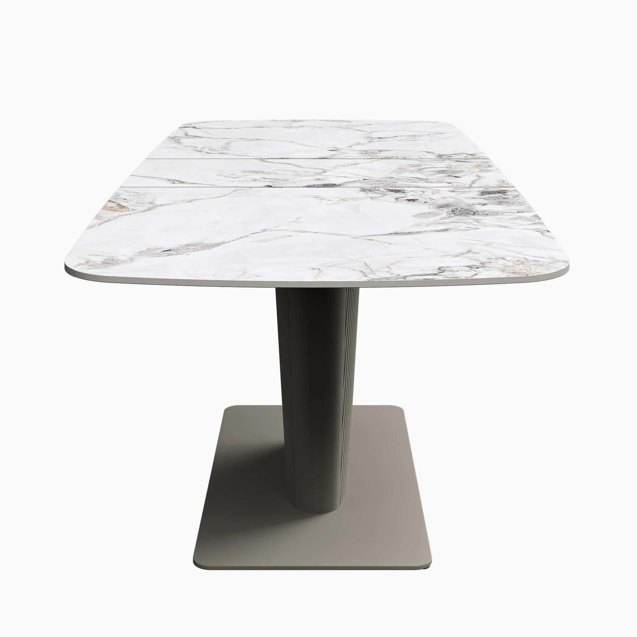 Celestia Large Champagne Extending Dining Table & 4 Dining Chairs Set - Image 4