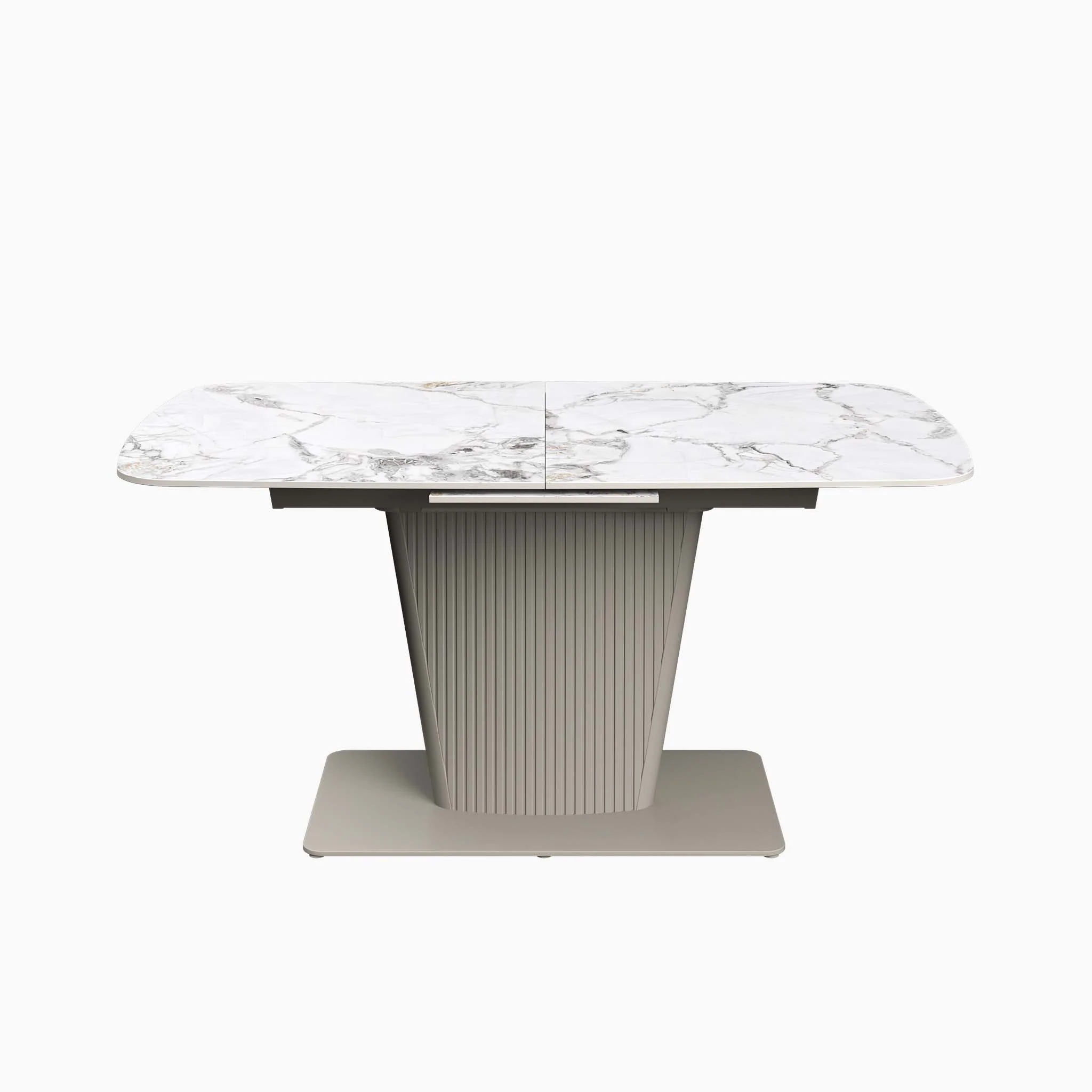 Celestia Large Champagne Extending Dining Table & 4 Dining Chairs Set - Image 6