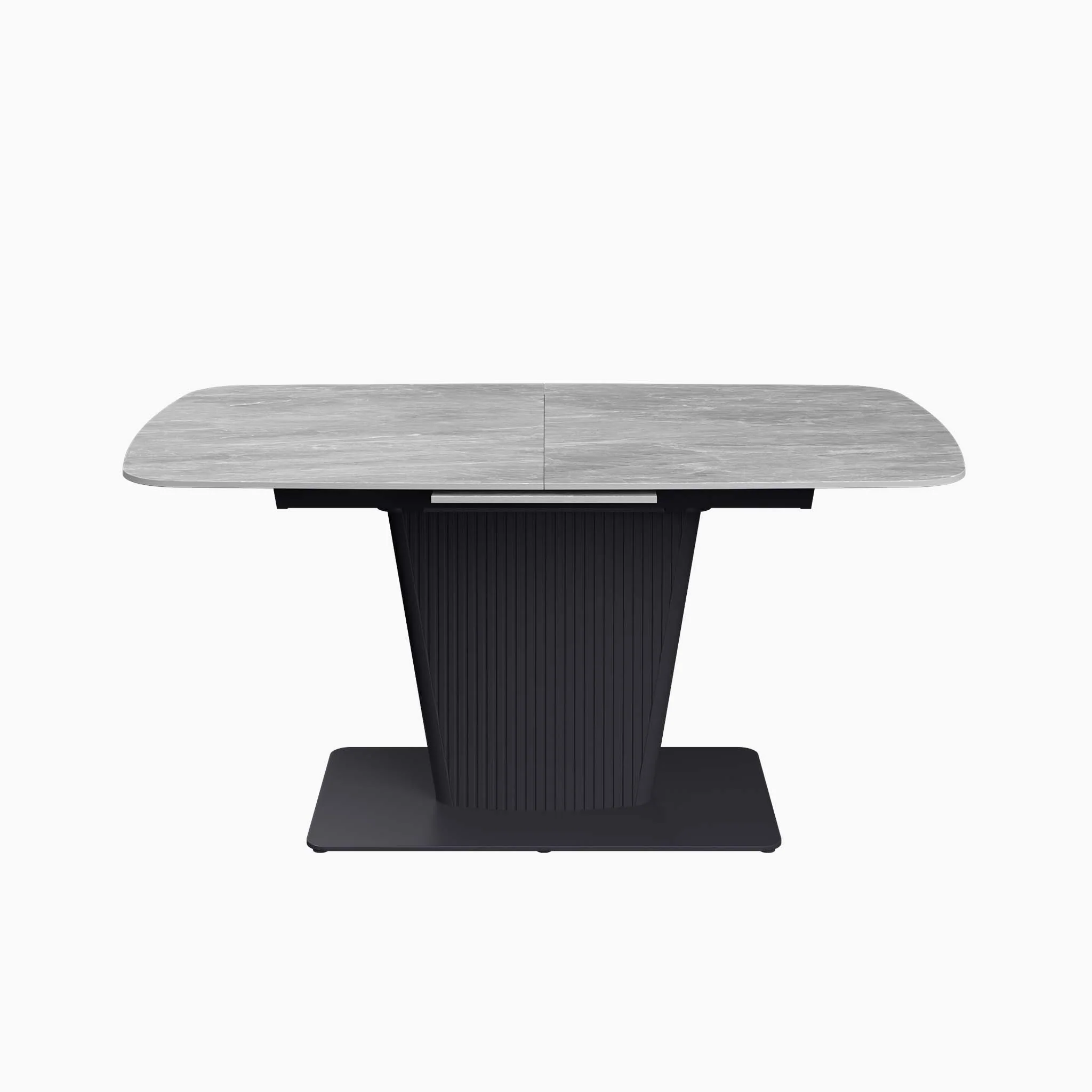 Celestia Large Grey Extending Dining Table & 4 Dining Chairs Set - Image 5