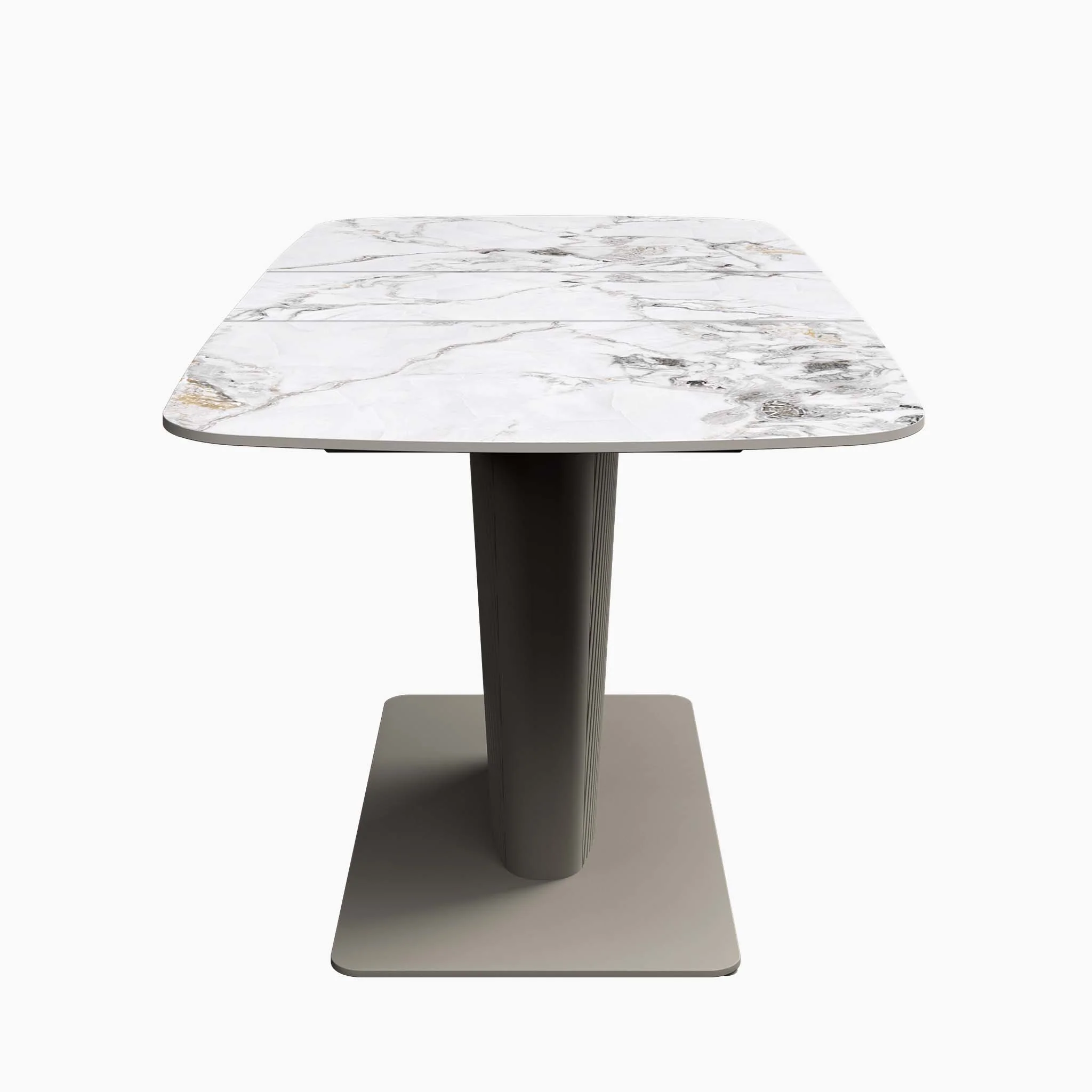 Celestia Small Champagne Extending Dining Table & 4 Dining Chairs Set - Image 5