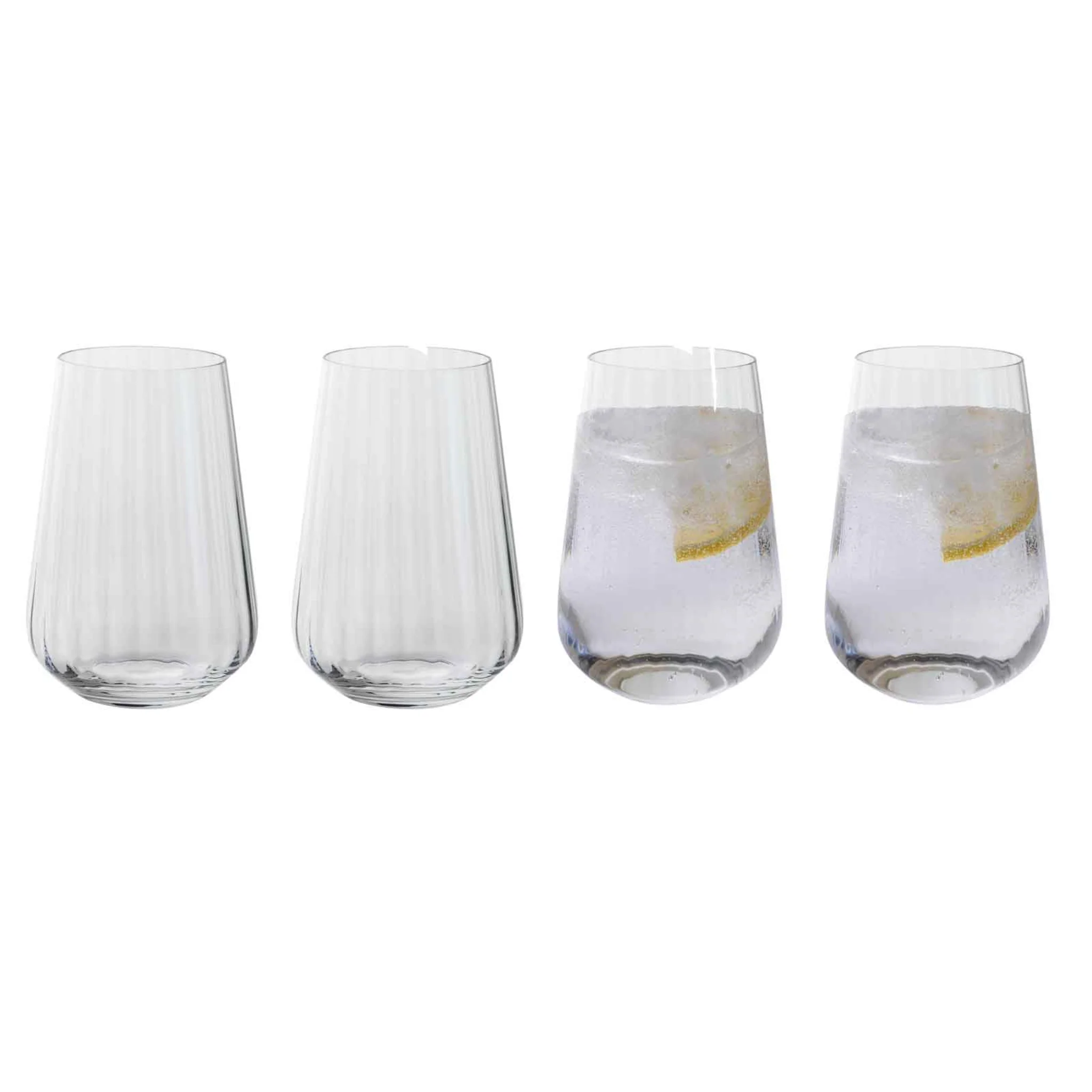 Cheers! Optic Pack Of 4 High Ball Glasses - DISC Cheers! Optic High Ball 4Pk