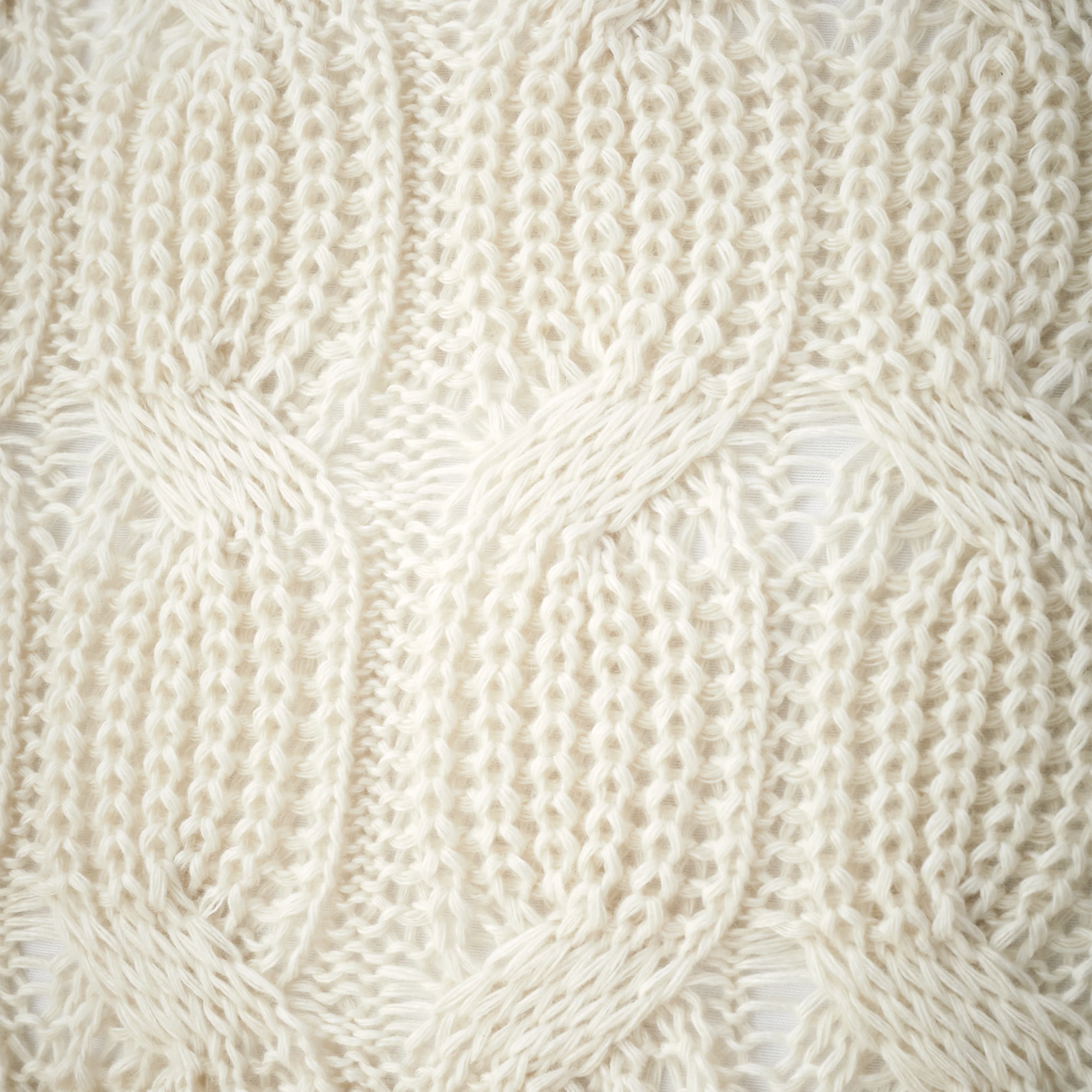 Chunky Marl Knit Cream Square Cushion - DISC Chunky Marl Knit Cream Cushion 45x45CM - Image 4