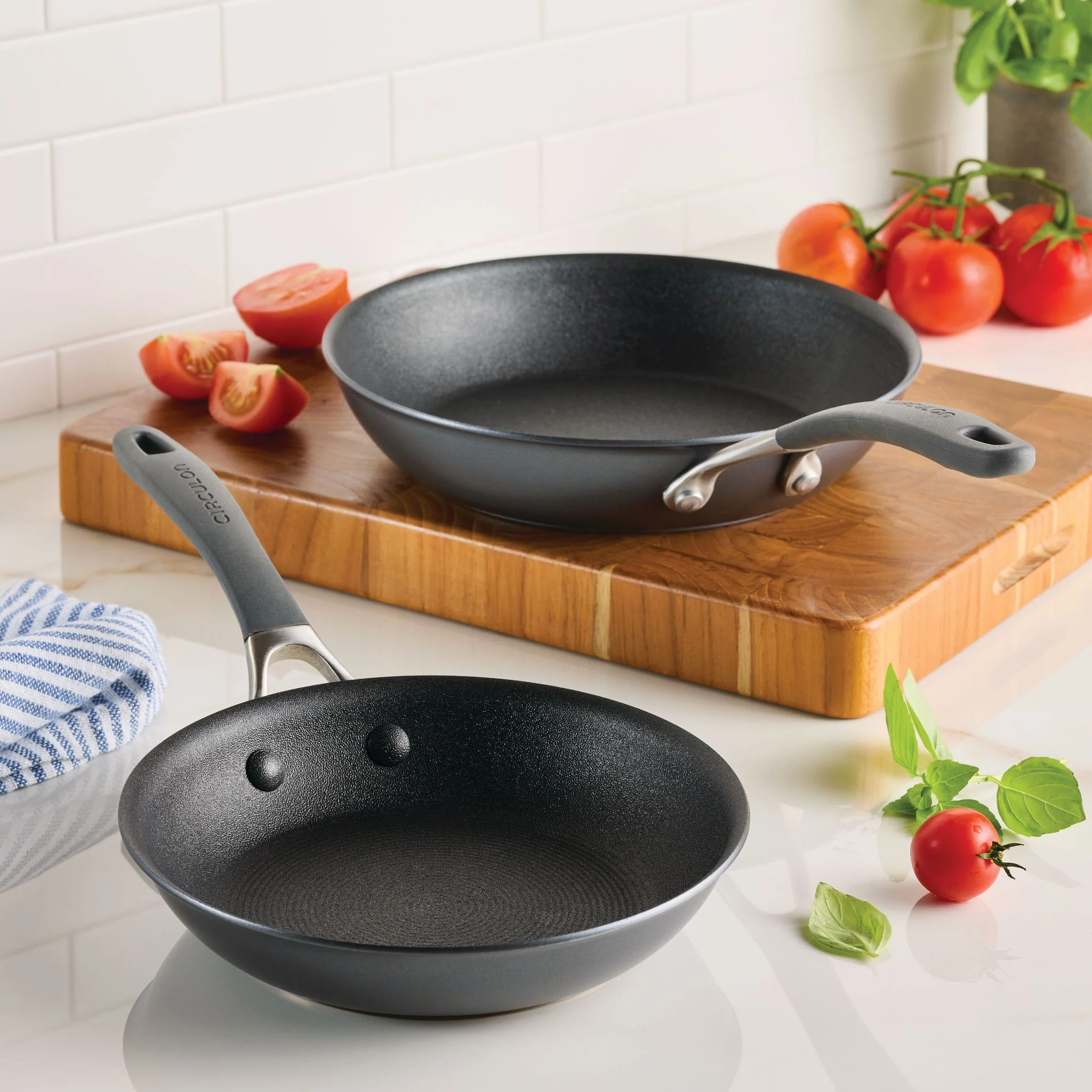 Circulon S Defense Frypan Twin Pk 21.5CM & 25.4CM
