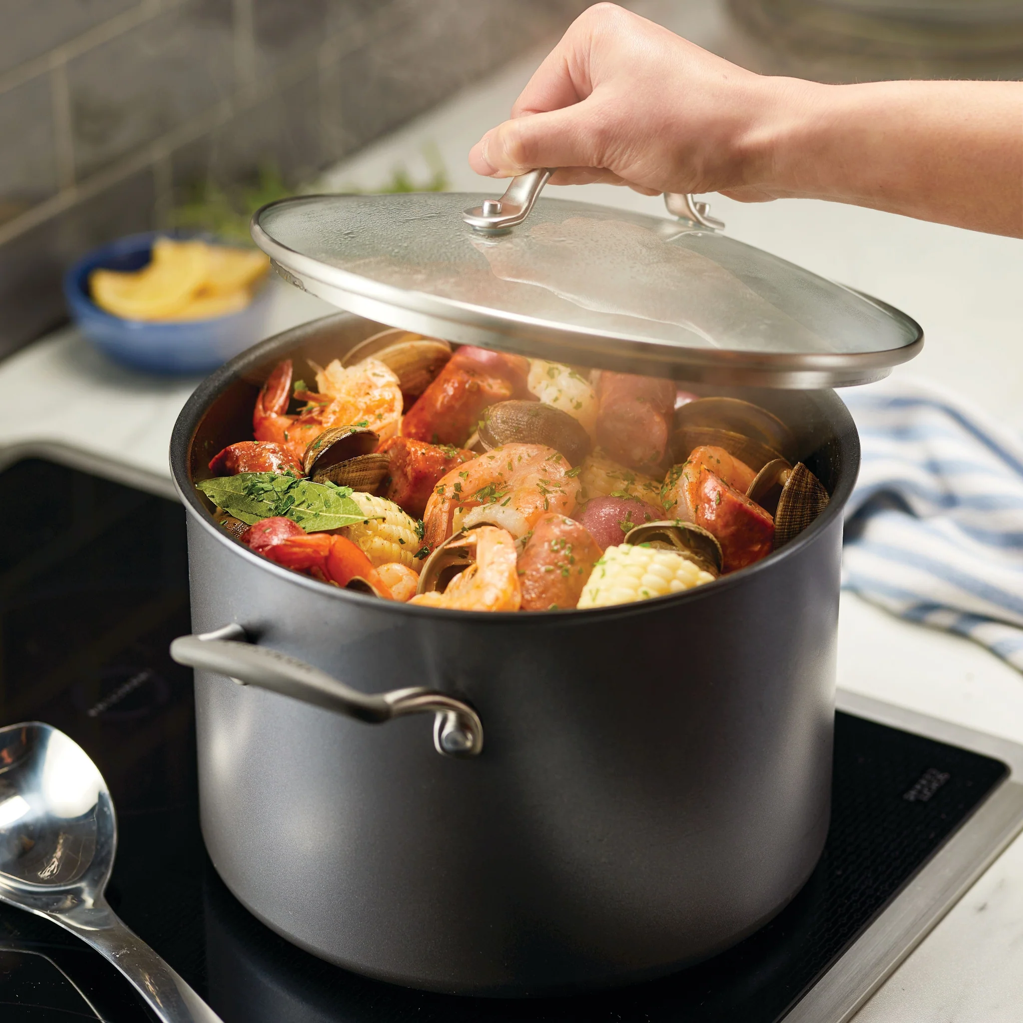 Circulon S Defense Stockpot, 24CM 7.6L