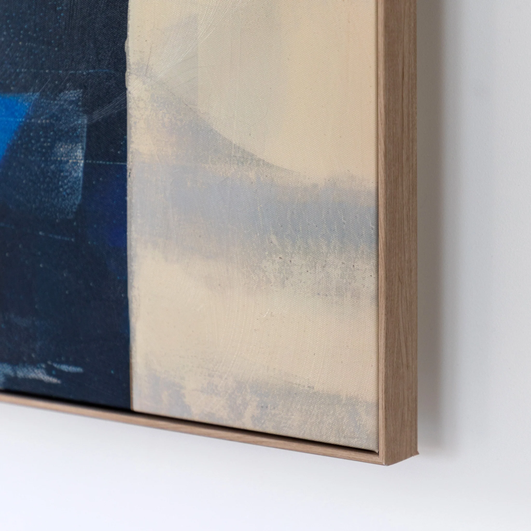 Cobalt Abstract Framed Canvas - DHD Cobalt Abstract Framed Canvas 90X120CM - Image 3