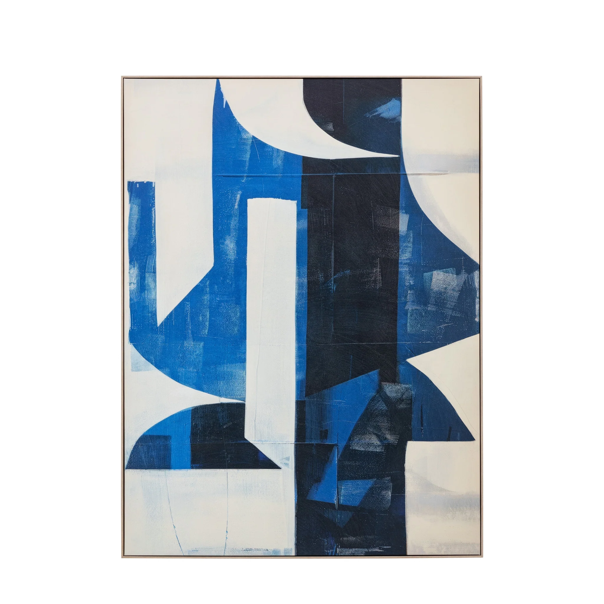 Cobalt Abstract Framed Canvas - DHD Cobalt Abstract Framed Canvas 90X120CM - Image 4