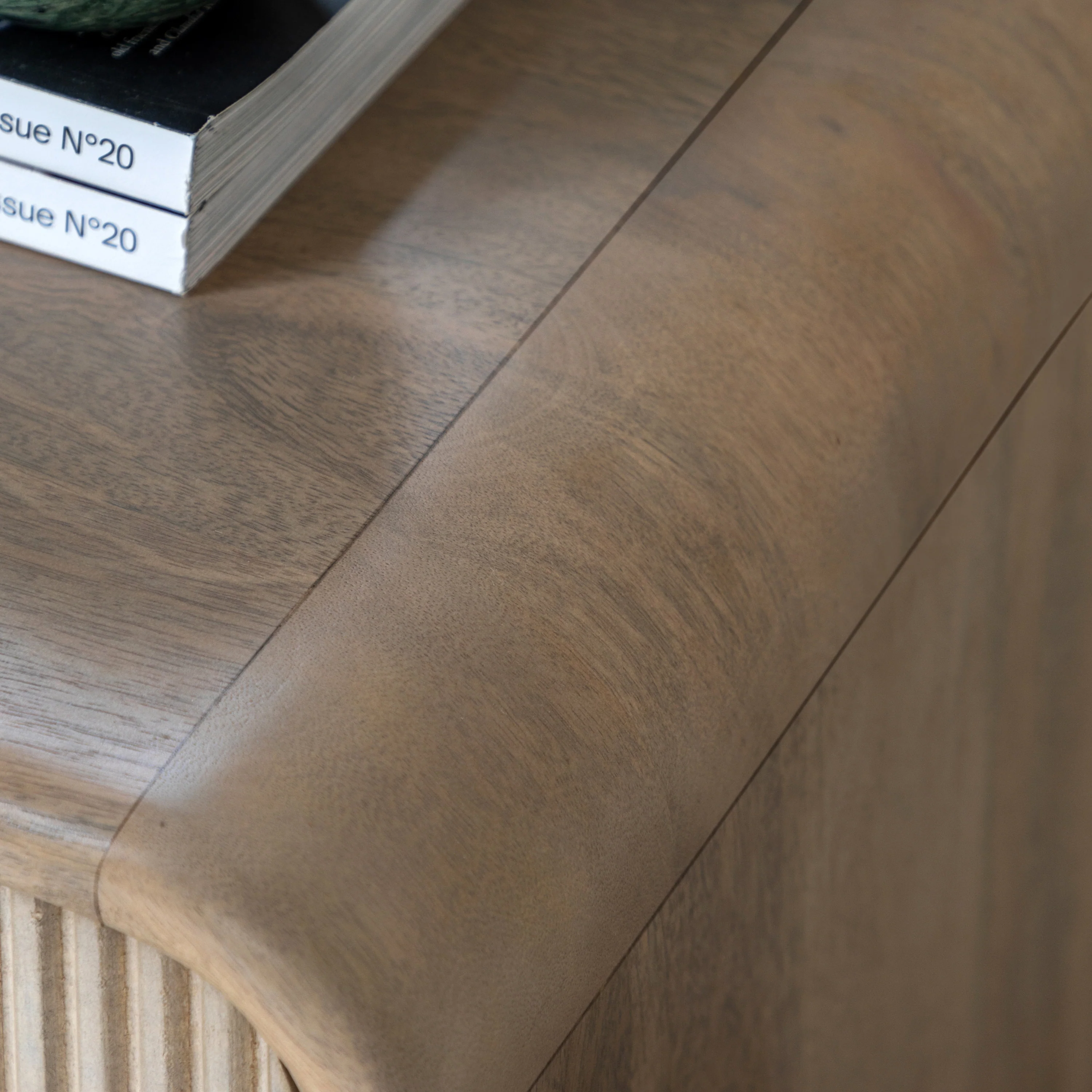 Colonna 3 Drawer Chest - 3 Drawer Chest Natural Mango Wood / Brass - Image 4