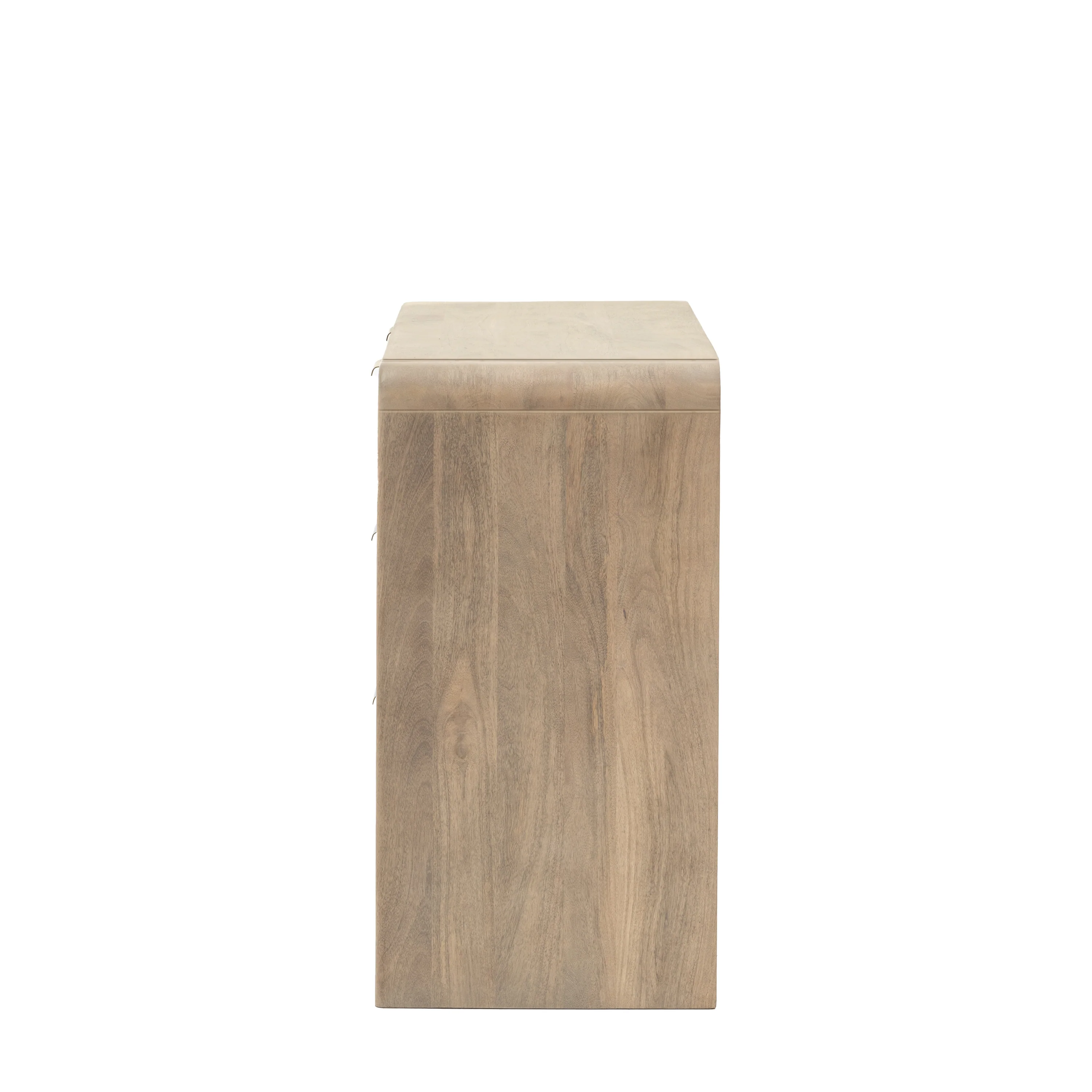 Colonna 3 Drawer Chest - 3 Drawer Chest Natural Mango Wood / Brass - Image 6
