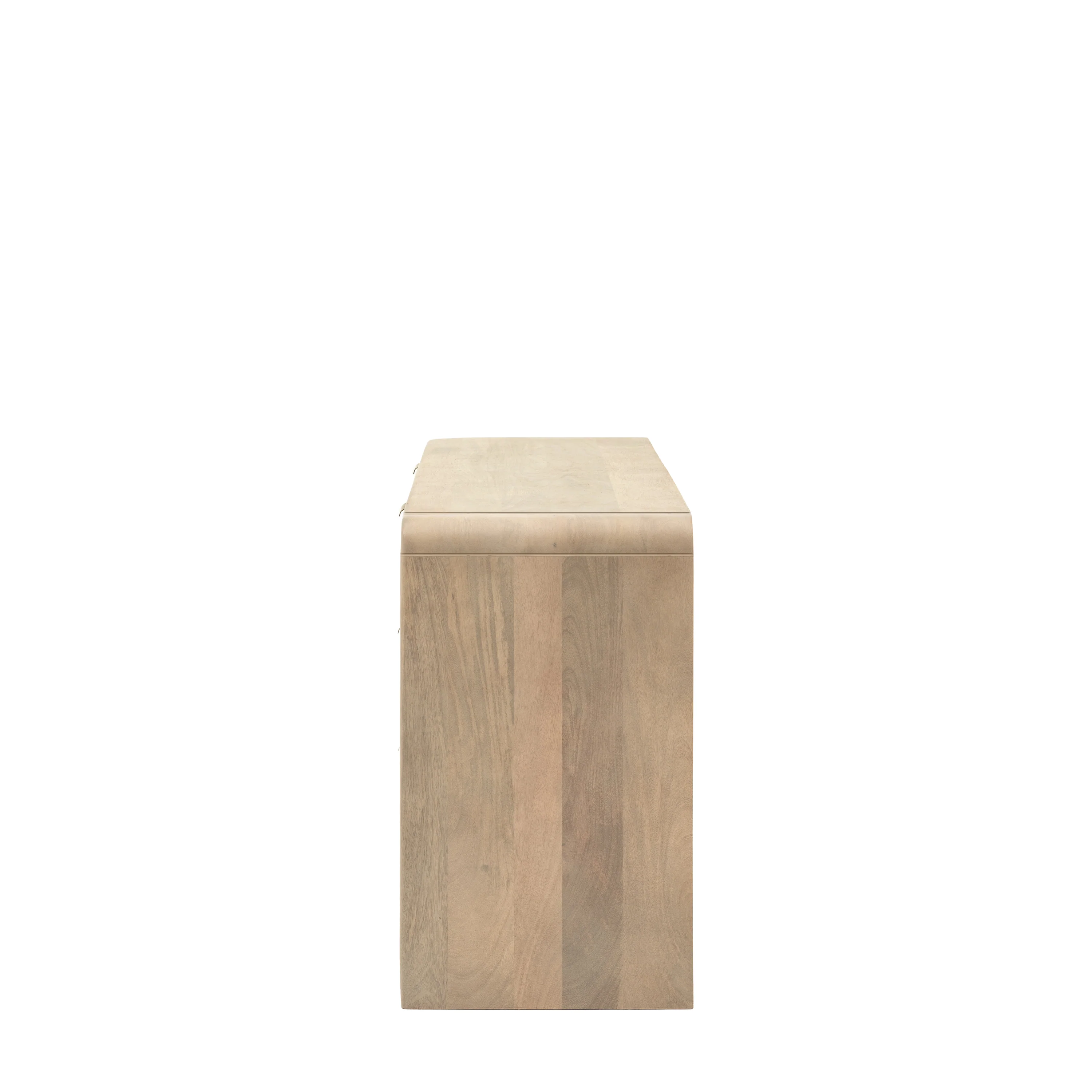 Colonna 6 Drawer Chest - 6 Drawer Chest Natural Mango Wood / Brass - Image 6