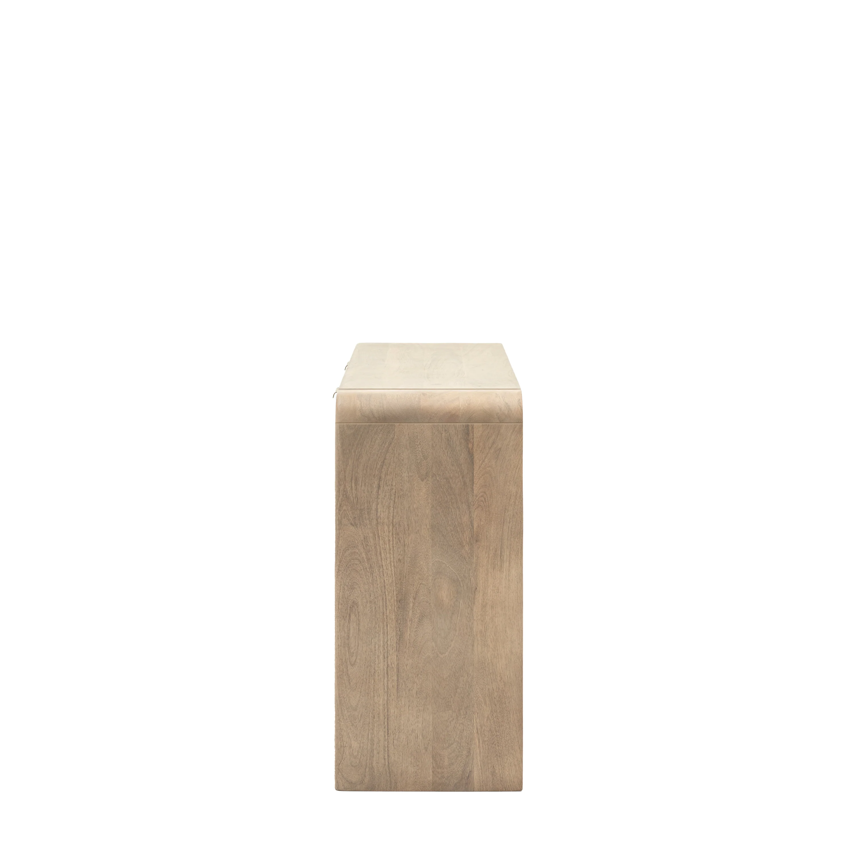 Colonna Console Table - 2 Drawer Console Natural Mango Wood / Brass - Image 6