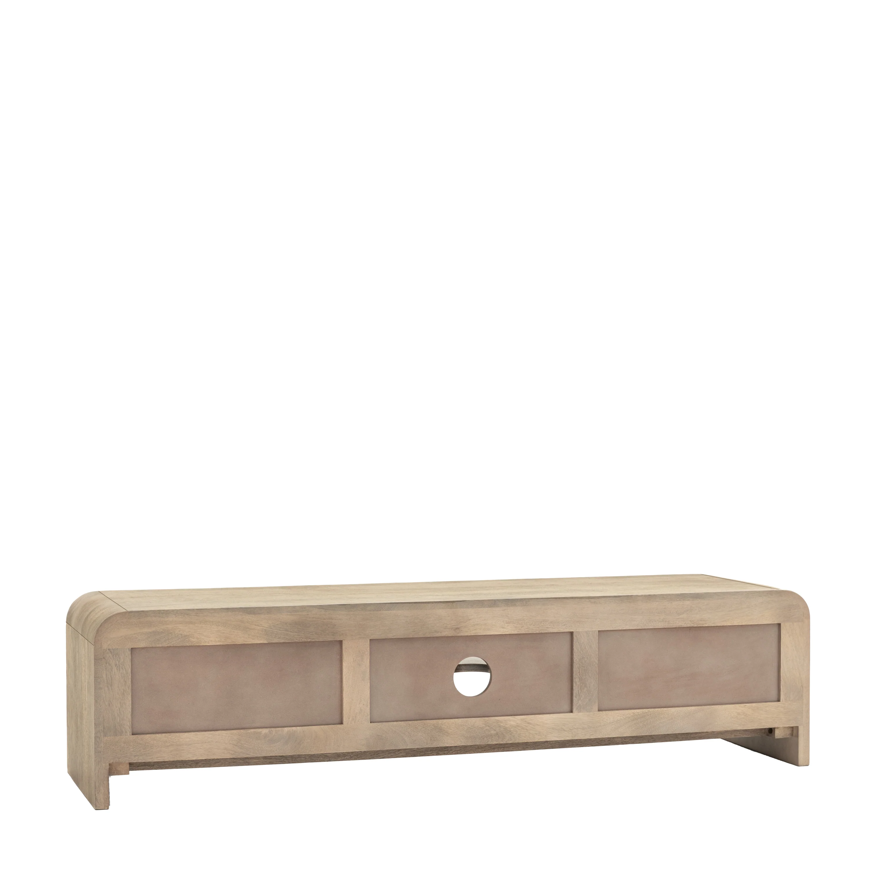 Colonna Media Unit - Media Unit Natural Mango Wood / Brass - Image 7