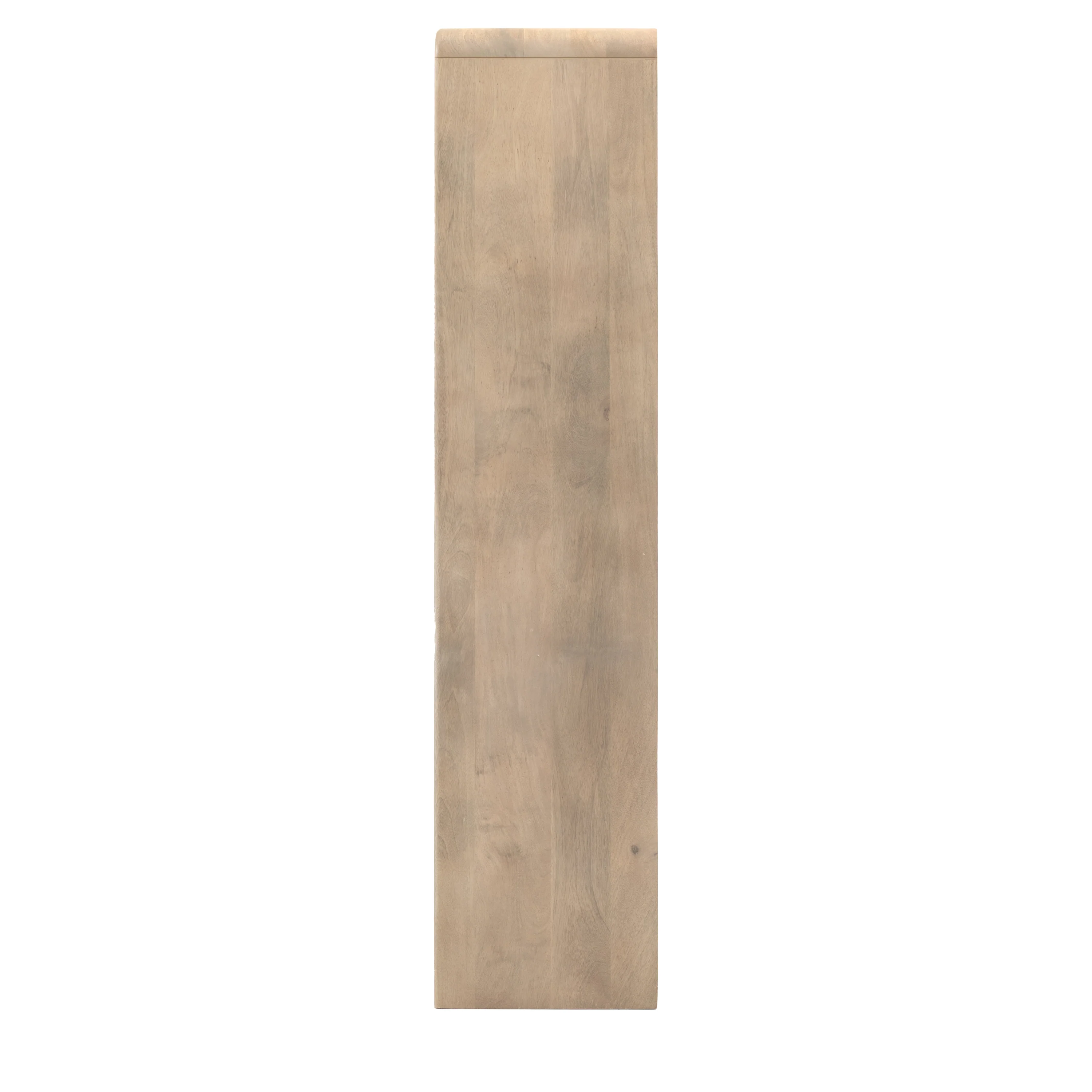 Colonna Open Display Unit - Open Display Unit Natural Mango Wood / Brass - Image 6