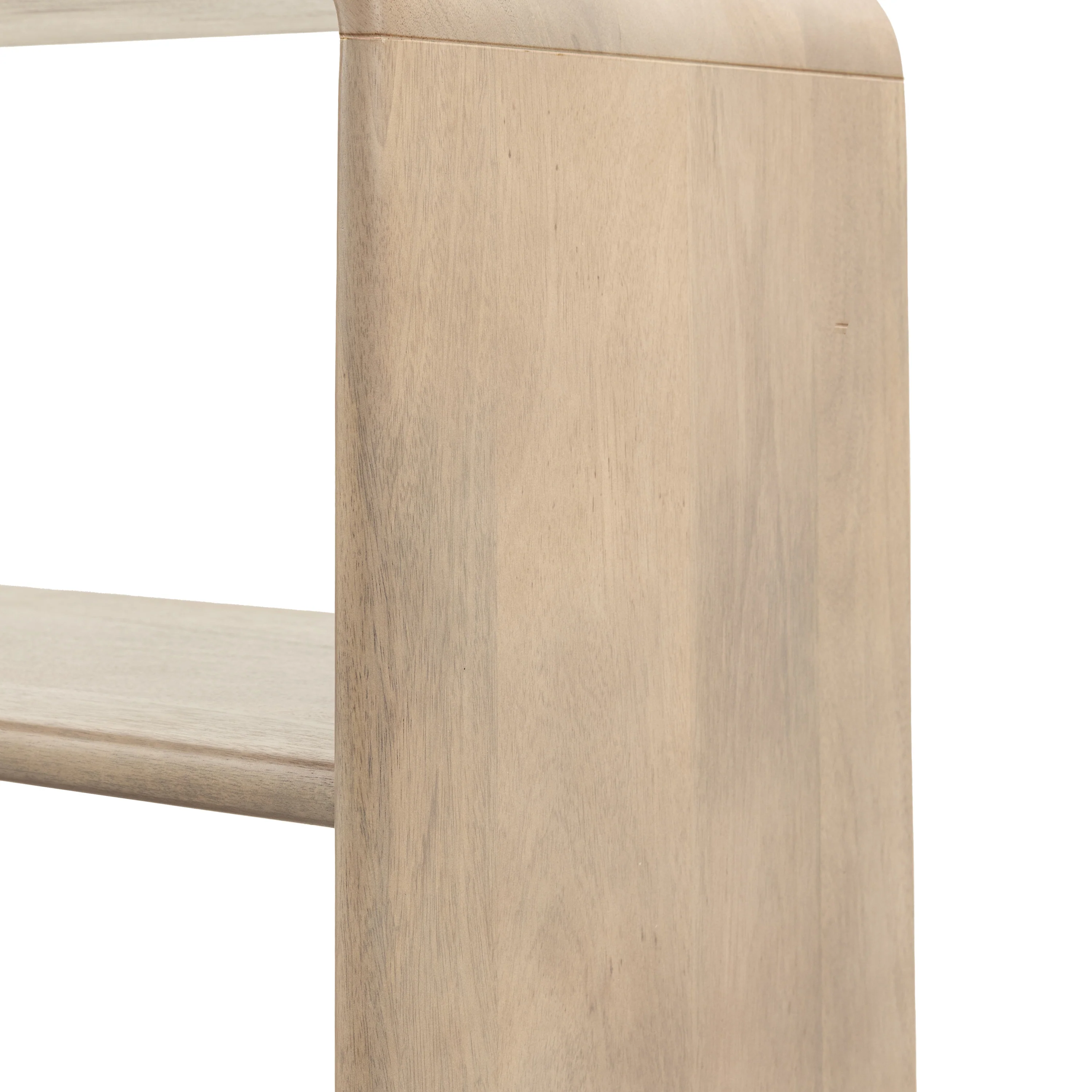 Colonna Open Display Unit - Open Display Unit Natural Mango Wood / Brass - Image 9