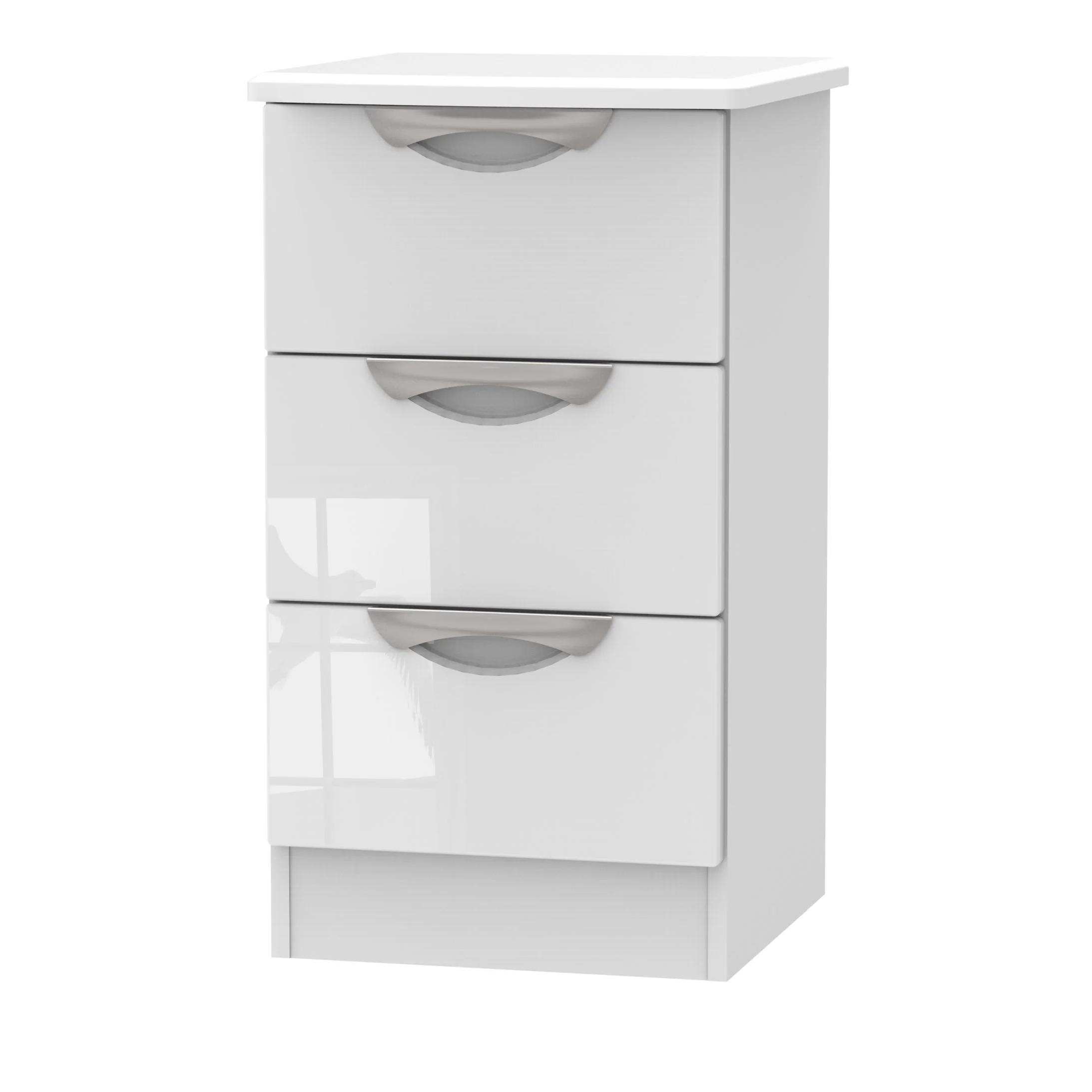 Colton 3 Drawer Bedside Cabinet - 3 Drawer Bedside Cabinet - Image 10