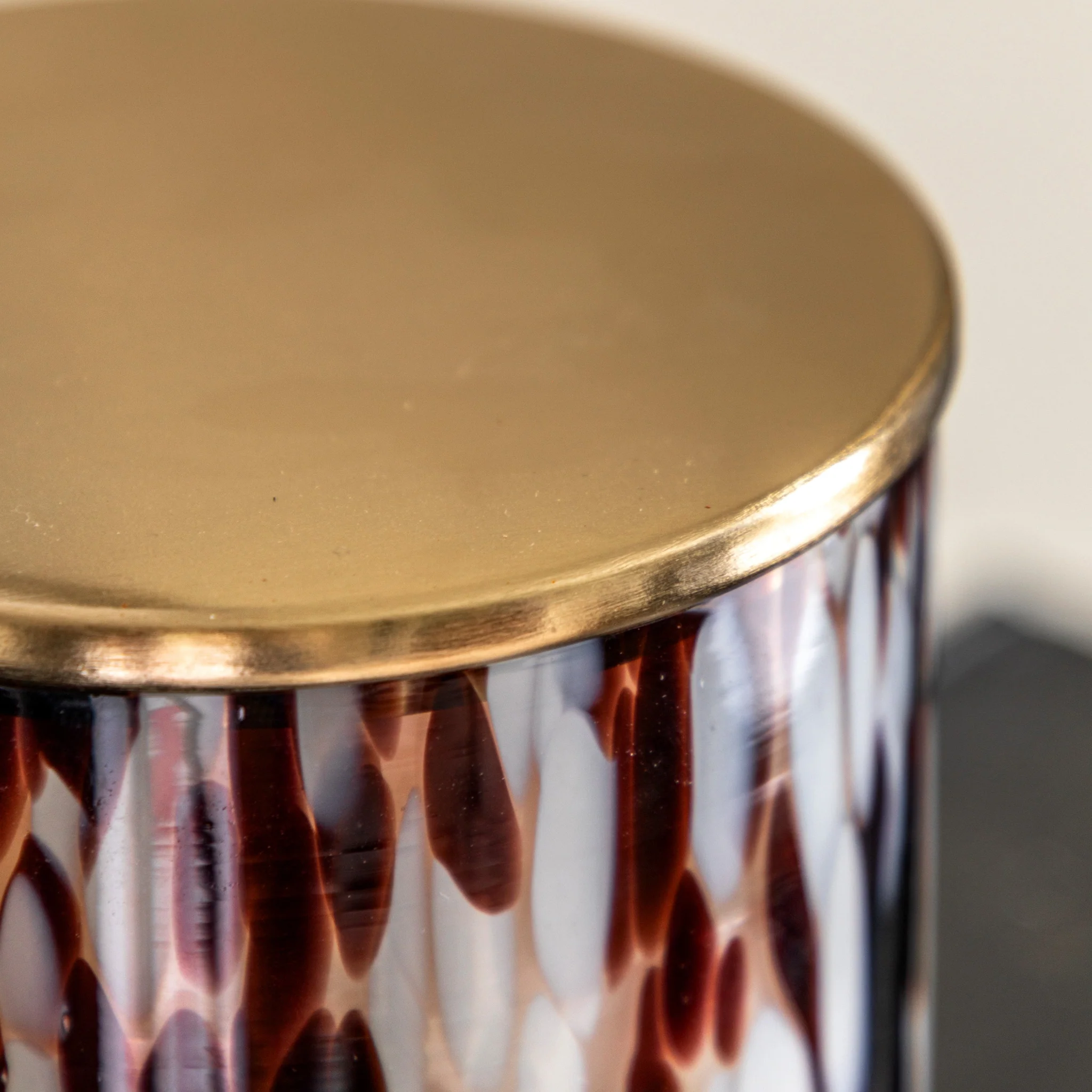 Confetti Candle Large - Confetti Candle Brown Large Peony Musk - Image 3