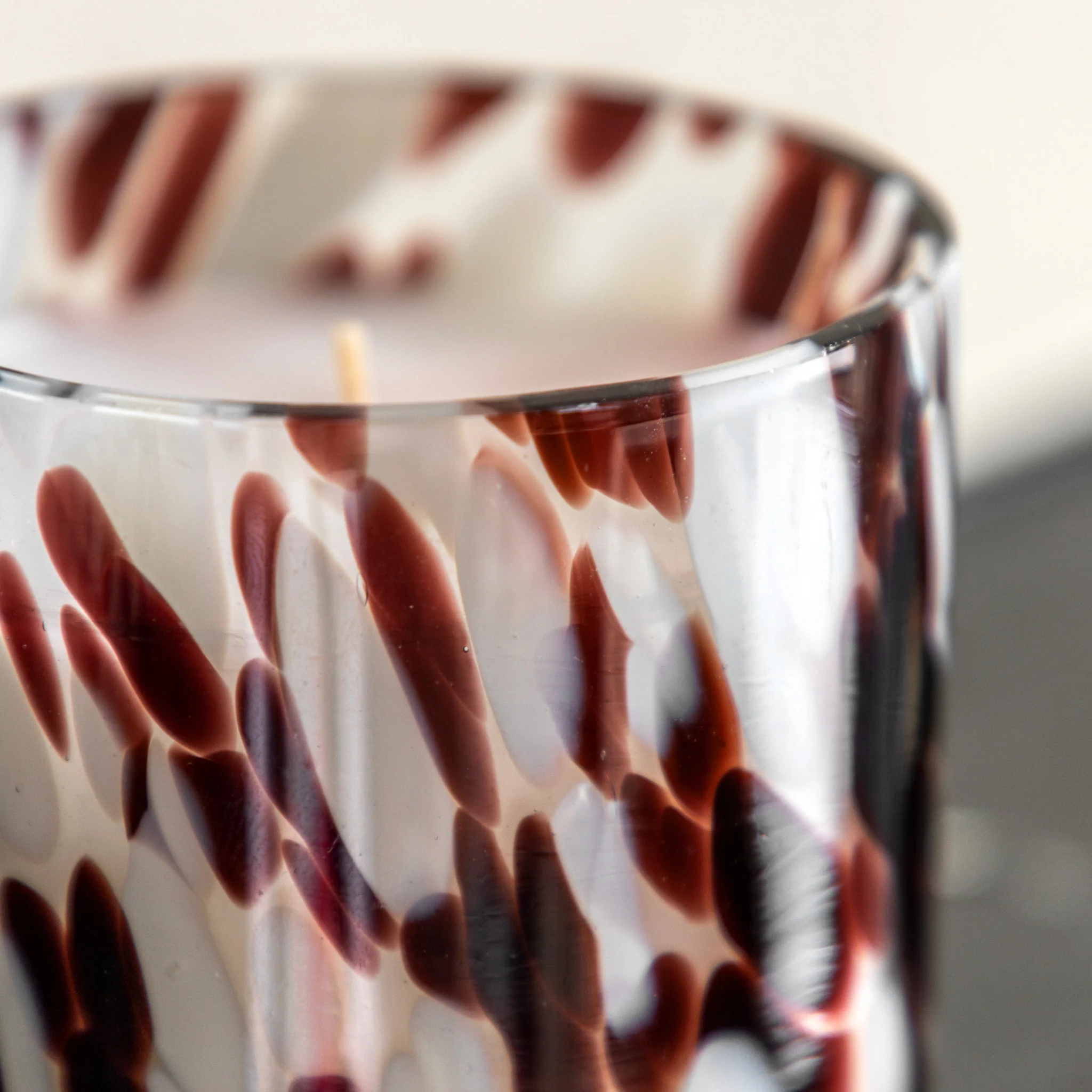 Confetti Candle Small - Confetti Candle Brown Small Peony Musk - Image 3