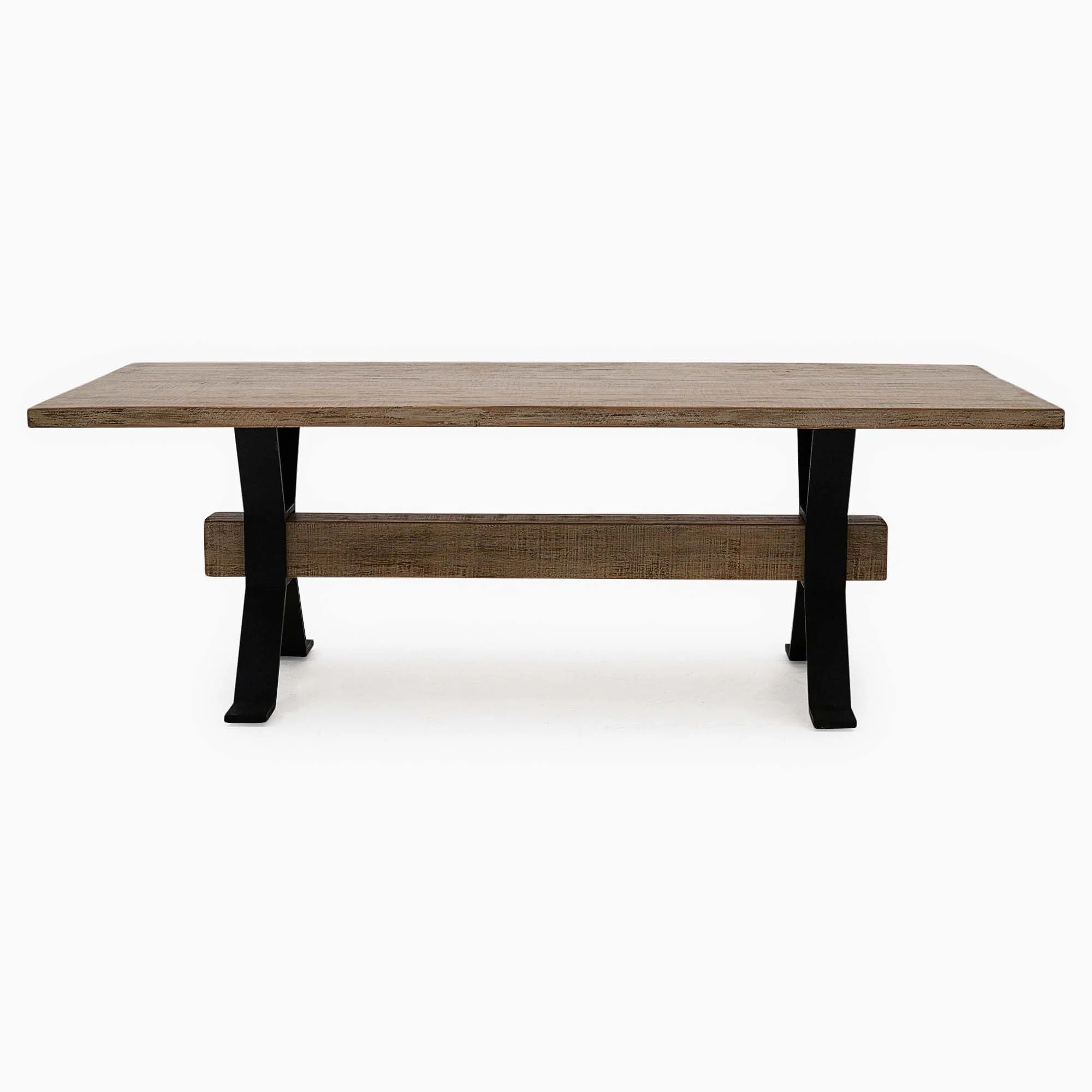 Dakota Dining Table - Large Dining Table Reclaimed Solid Wood - 229cm - Image 3