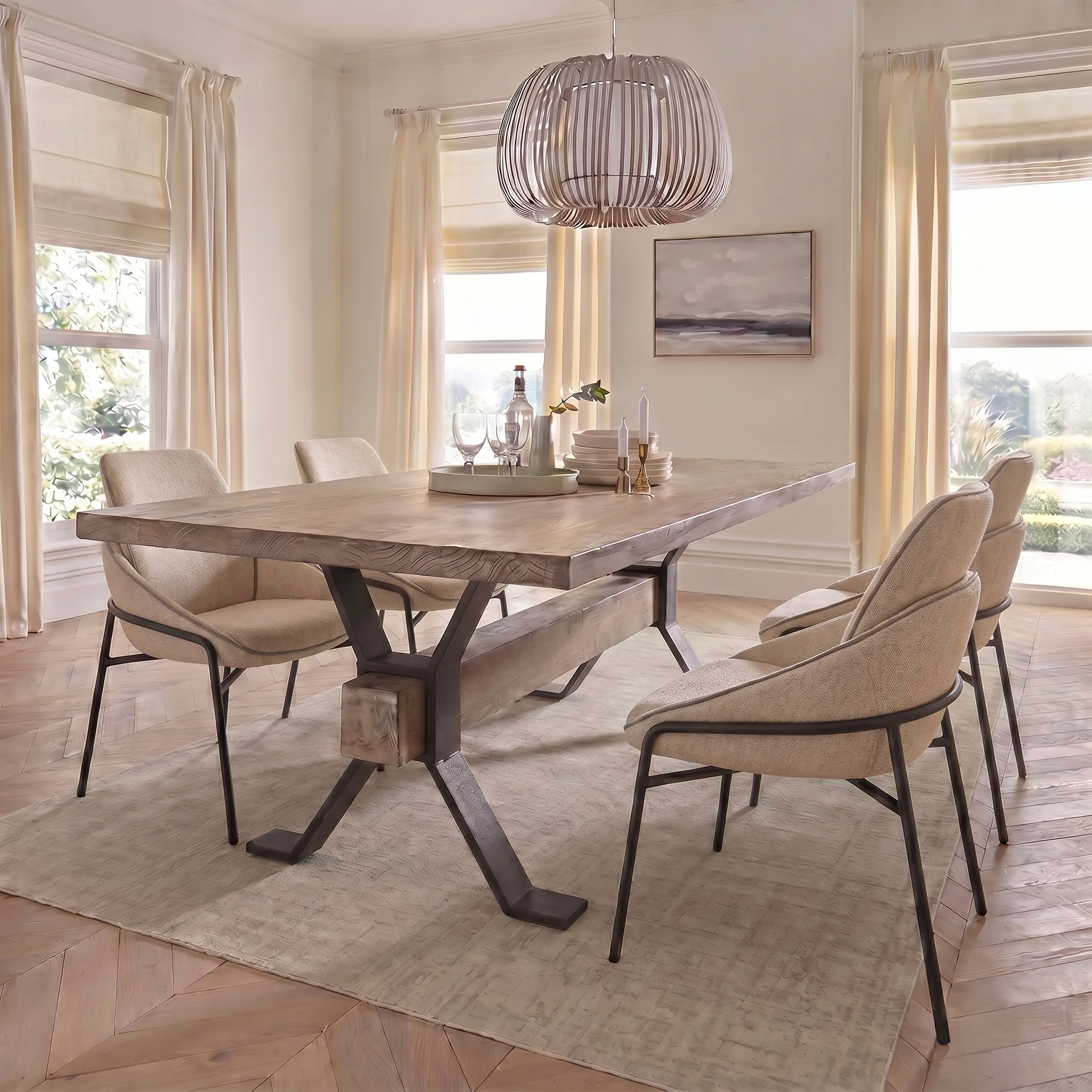 Dakota Dining Chair - Dining Chair Beige - Beige - Image 2