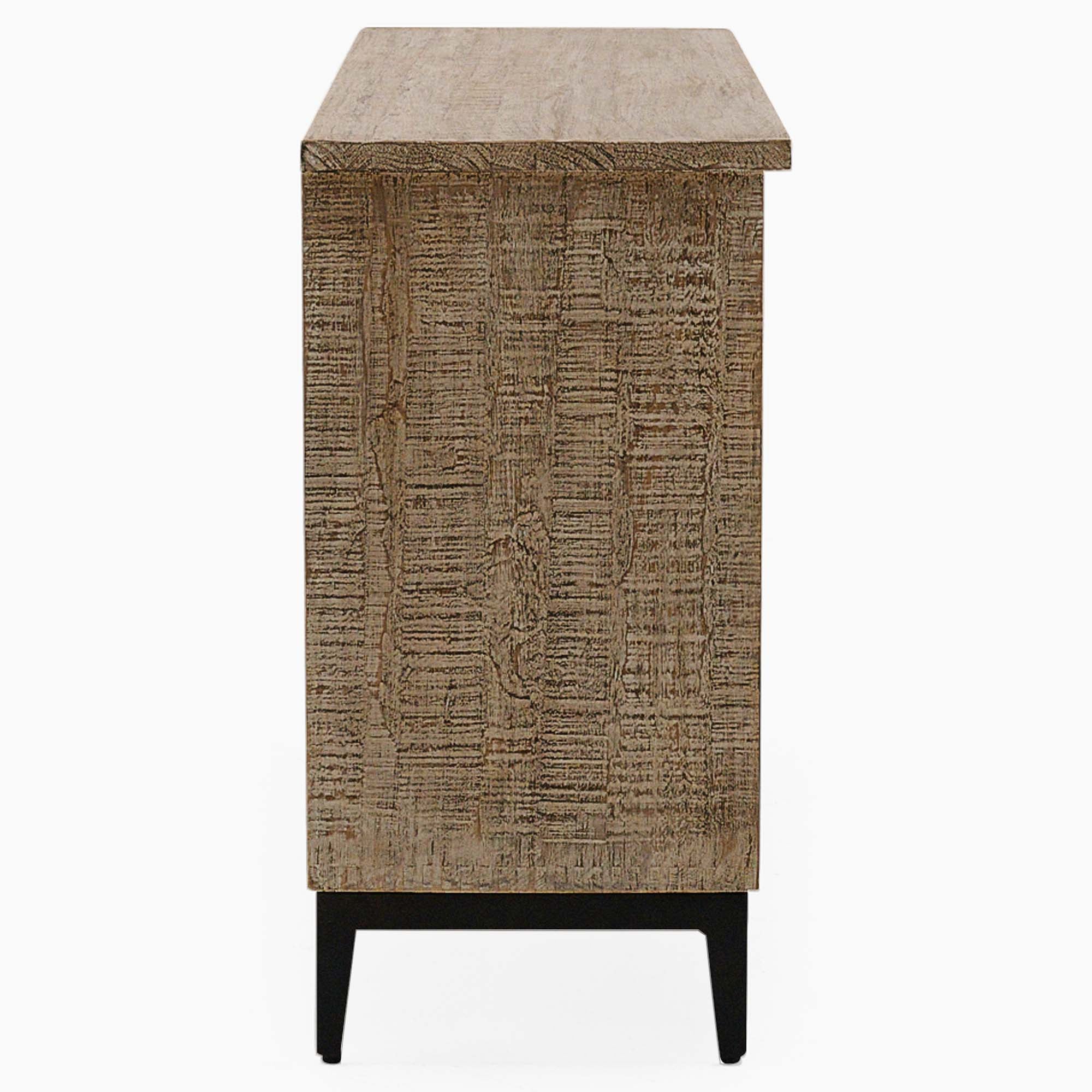 Dakota Sideboard with Wine Rack - Sideboard with Wine Rack Reclaimed Solid Wood - Image 4