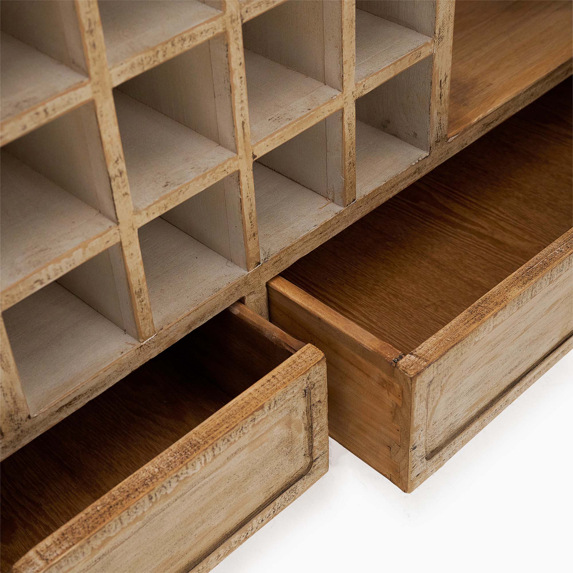 Dakota Sideboard with Wine Rack - Sideboard with Wine Rack Reclaimed Solid Wood - Image 6