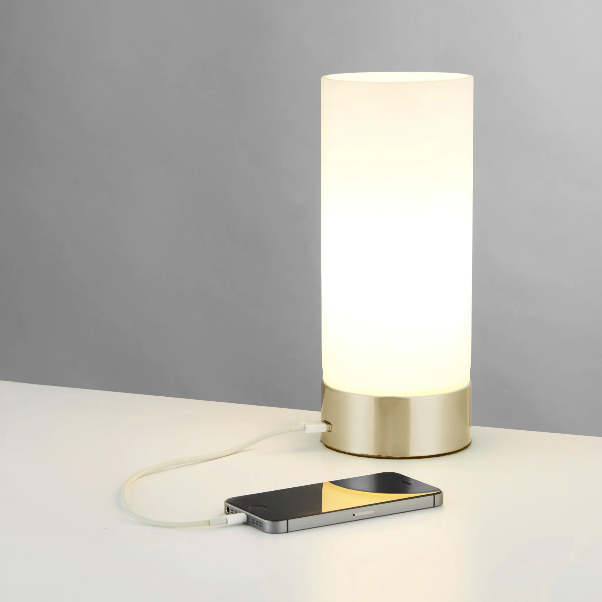 Dara Table Lamp Brushed Brass - DHD Dara Table Lamp Brass & Opal