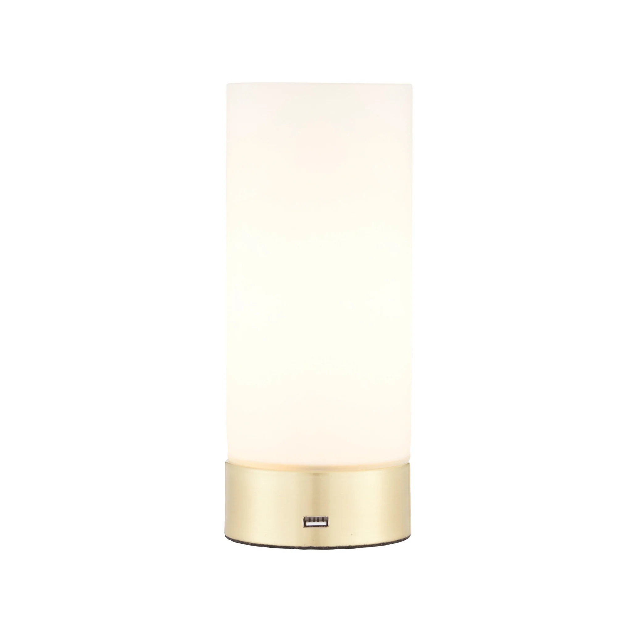 Dara Table Lamp Brushed Brass - DHD Dara Table Lamp Brass & Opal - Image 2