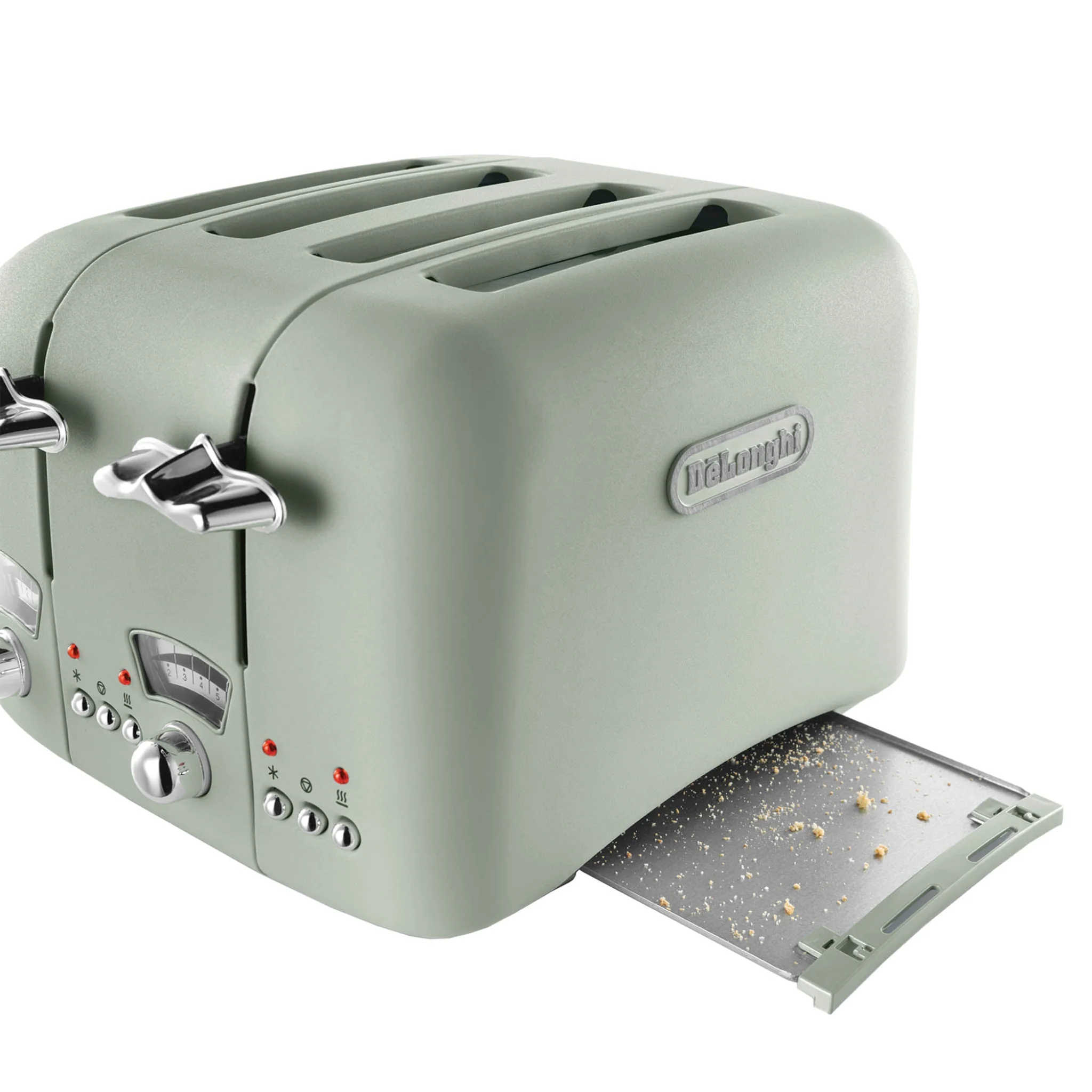 DeLonghi Argento Toaster Green 4 Slice - Image 4