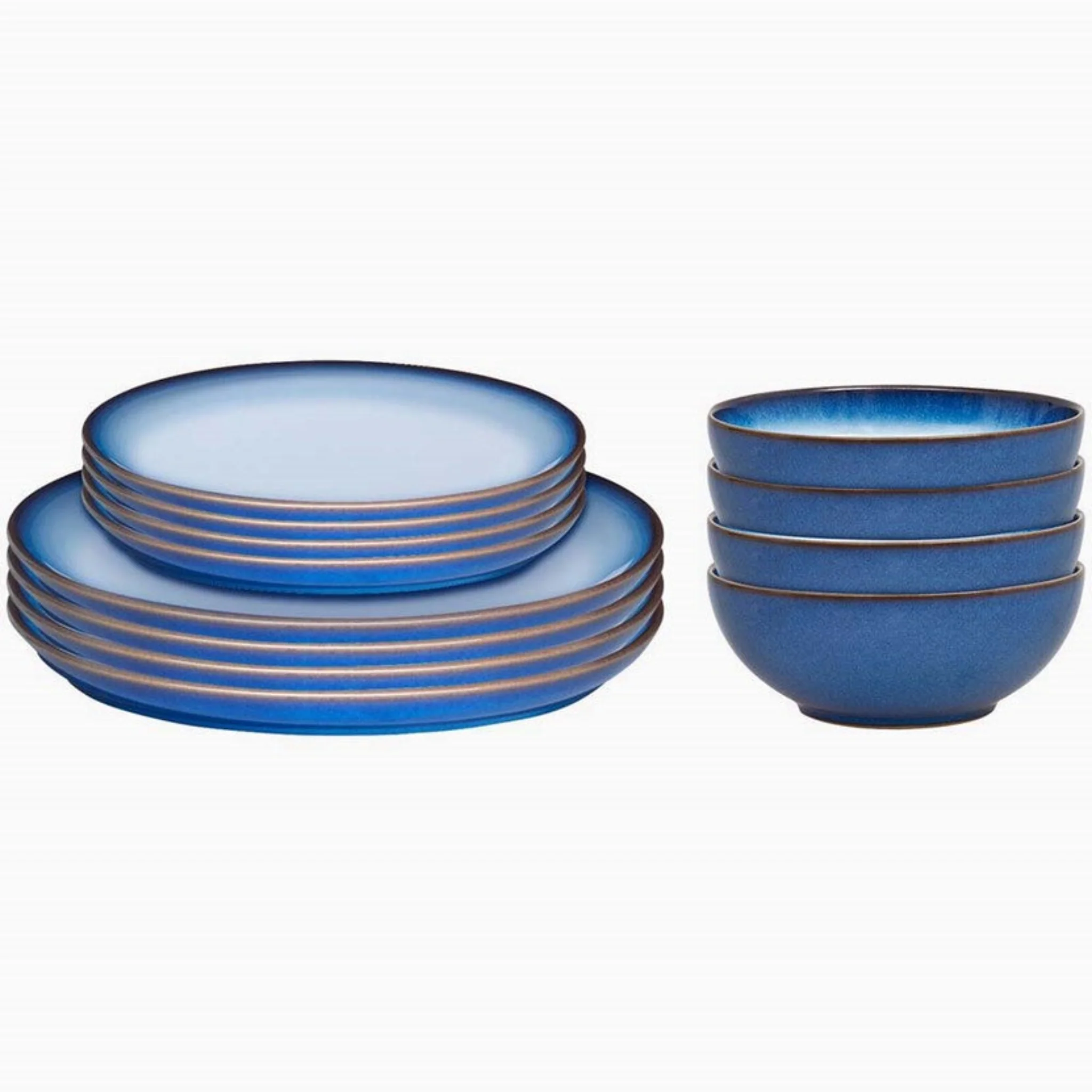 Denby Blue Haze 12 Piece Coupe Set  - DISC Blue Haze 12 Piece Coupe Set