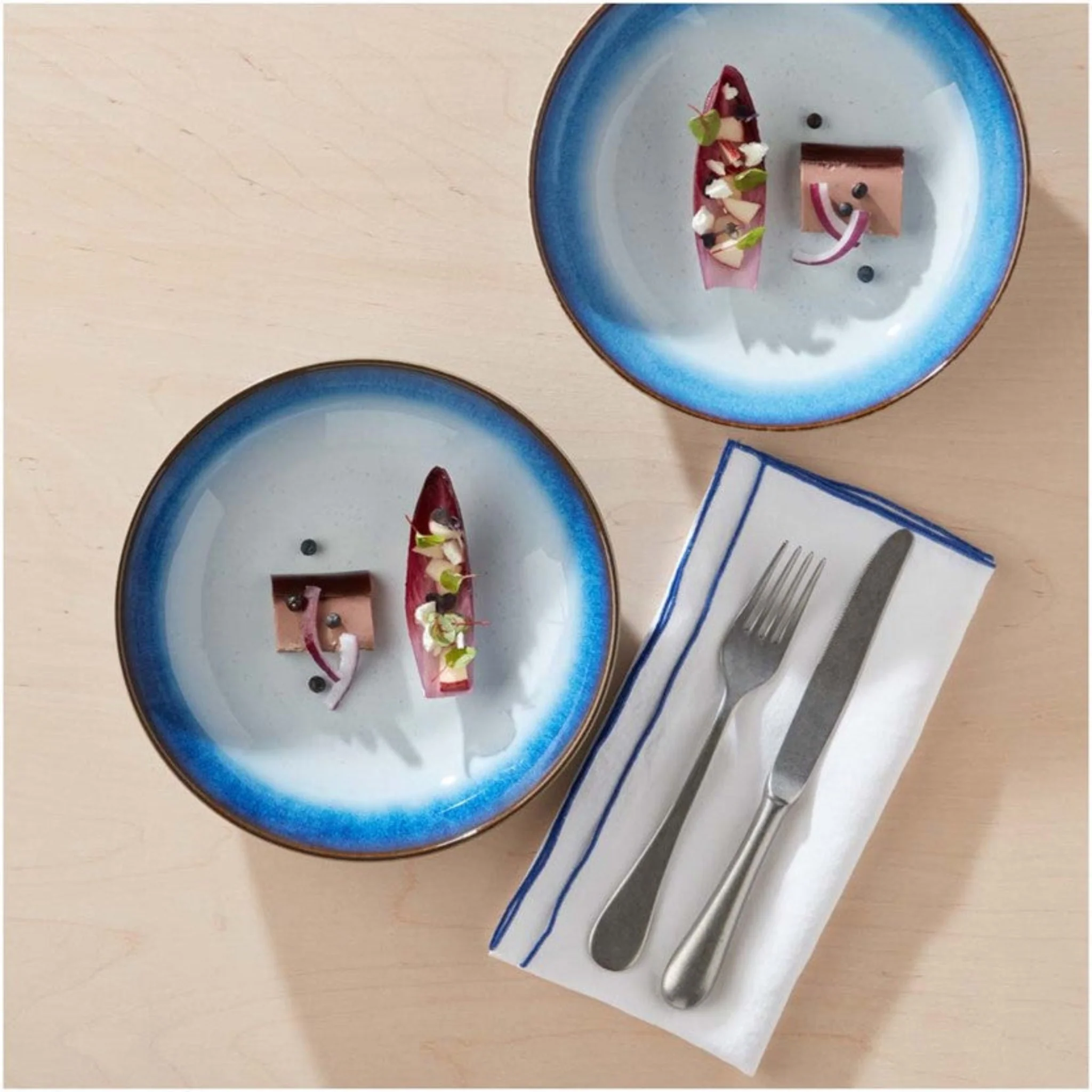 Denby Blue Haze Pasta Bowls Set Of 4 - DISC Blue Haze Set Of 4 Pasta Bowls