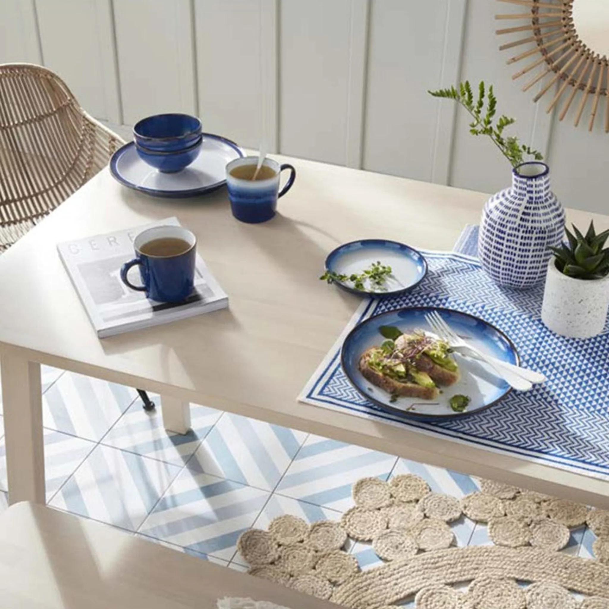 Denby Blue Haze Small Coupe Plate - DISC Blue Haze Small Coupe Plate