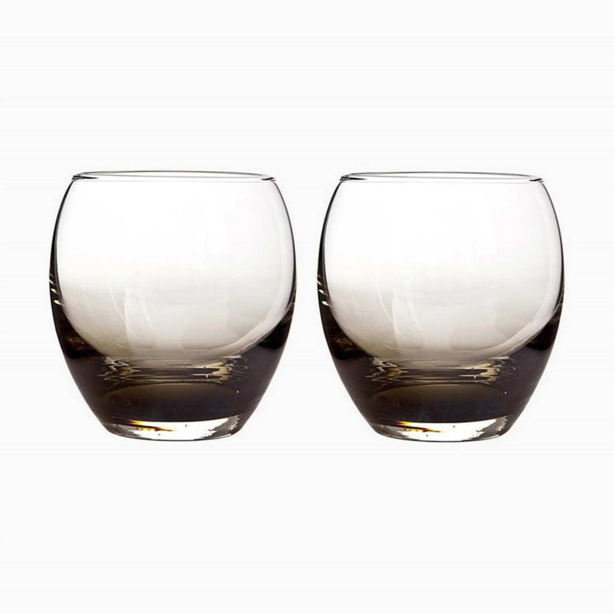 Denby Contemporary Small Tumbler Set Of 2 - DISC Contemporary Smoked Grey Small Tumbler Set Of 2