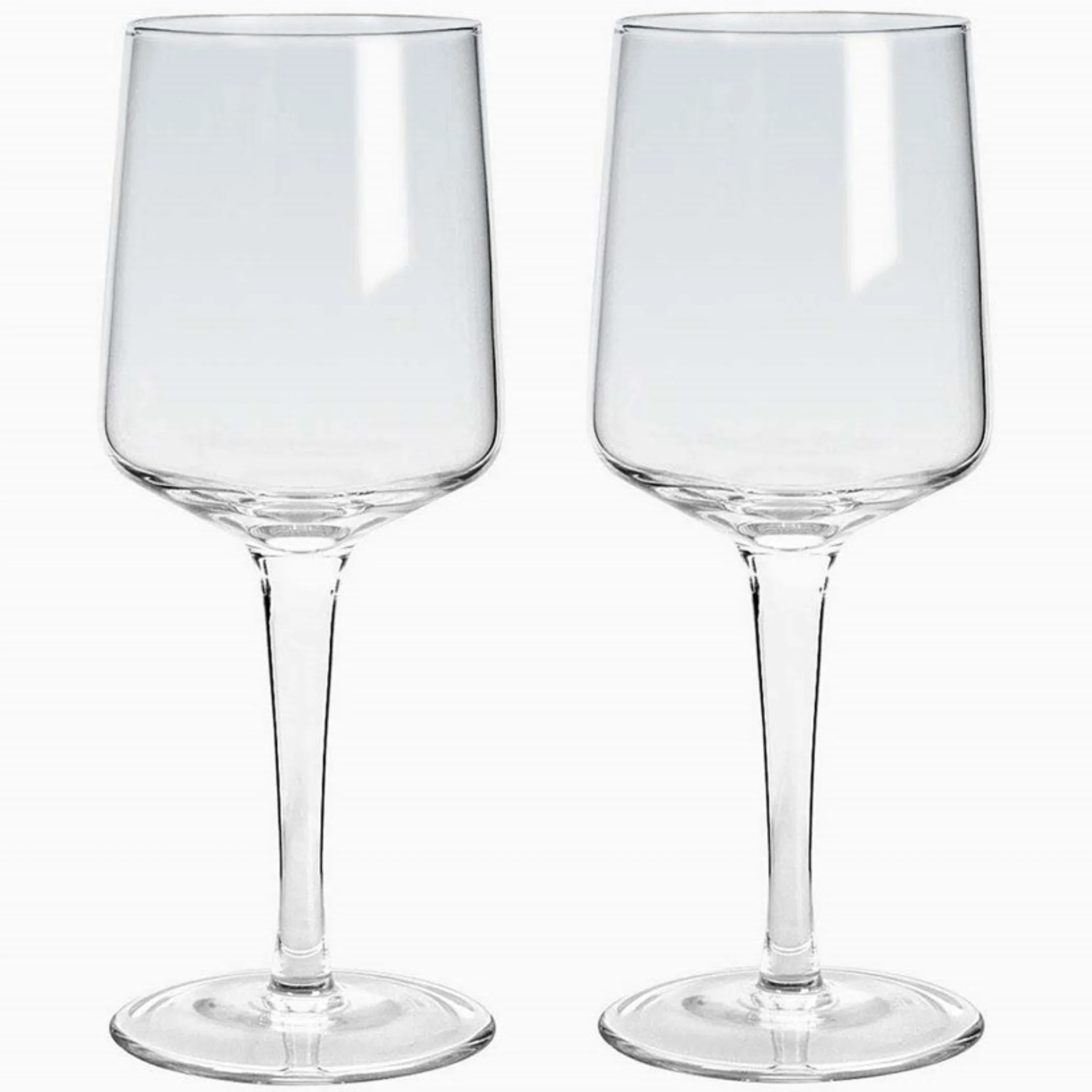 Denby Contemporary Wine Glass Clear Set Of 2 - DISC Contemporary Clear Wine Glass Set Of 2