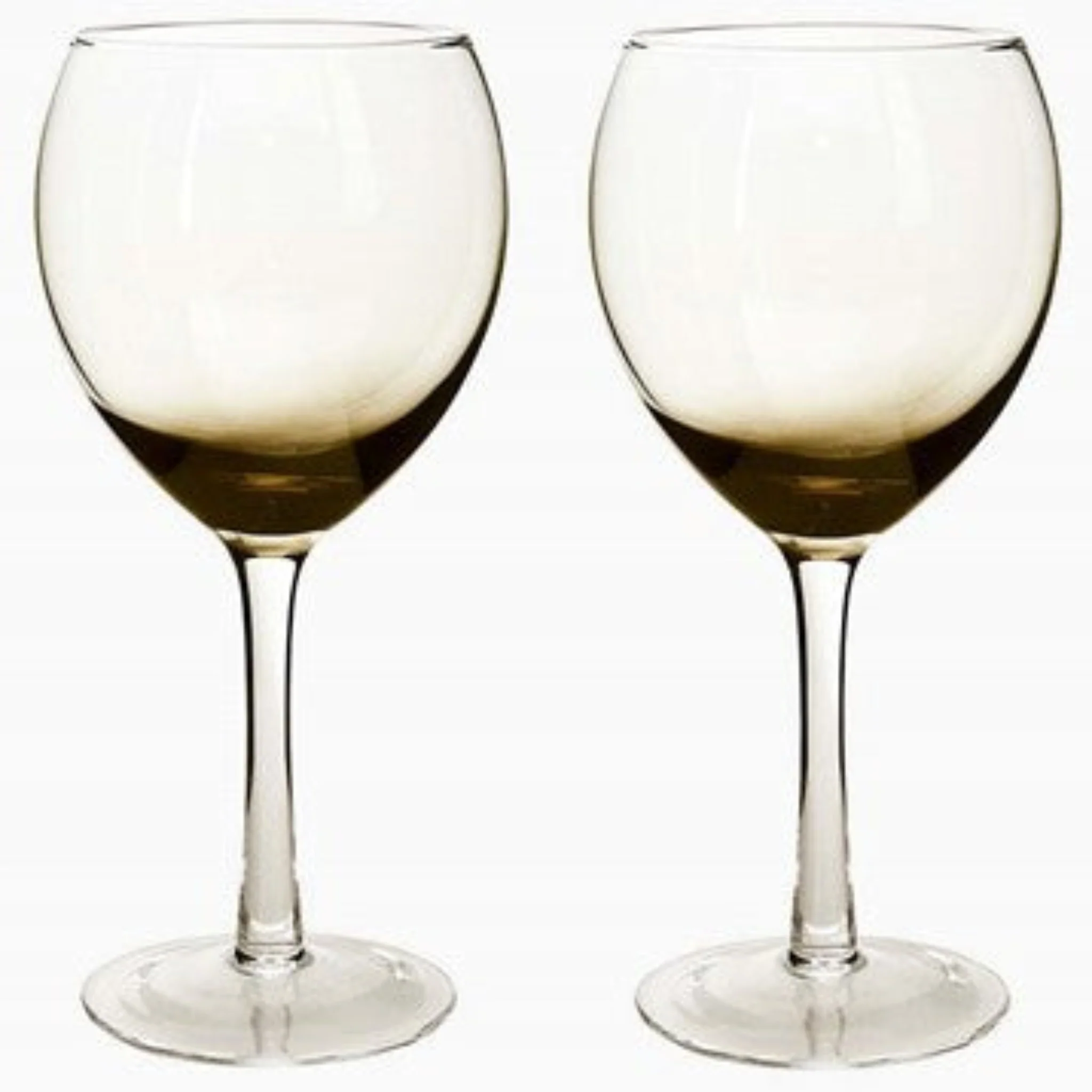 Denby Contemporary Wine Glass Grey Set Of 2 - DISC Contemporary Smoked Grey Wine Glass Set Of 2 - Image 2