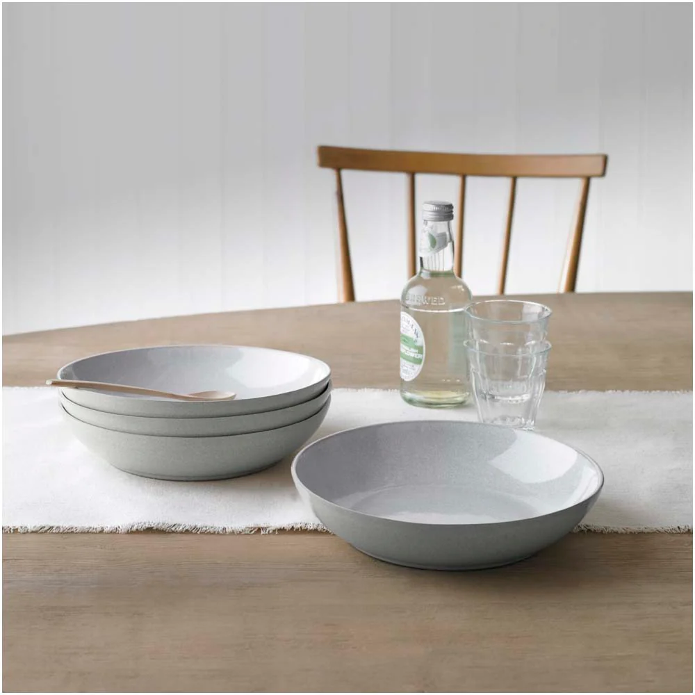 Denby Dove Grey Set of 4 Pasta Bowls - DISC Dove Grey Set Of 4 Pasta Bowls - Image 3